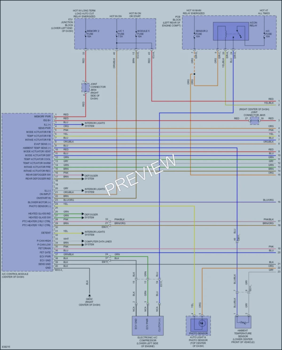 2023 Kia Seltos Air Conditioning wiring diagram preview