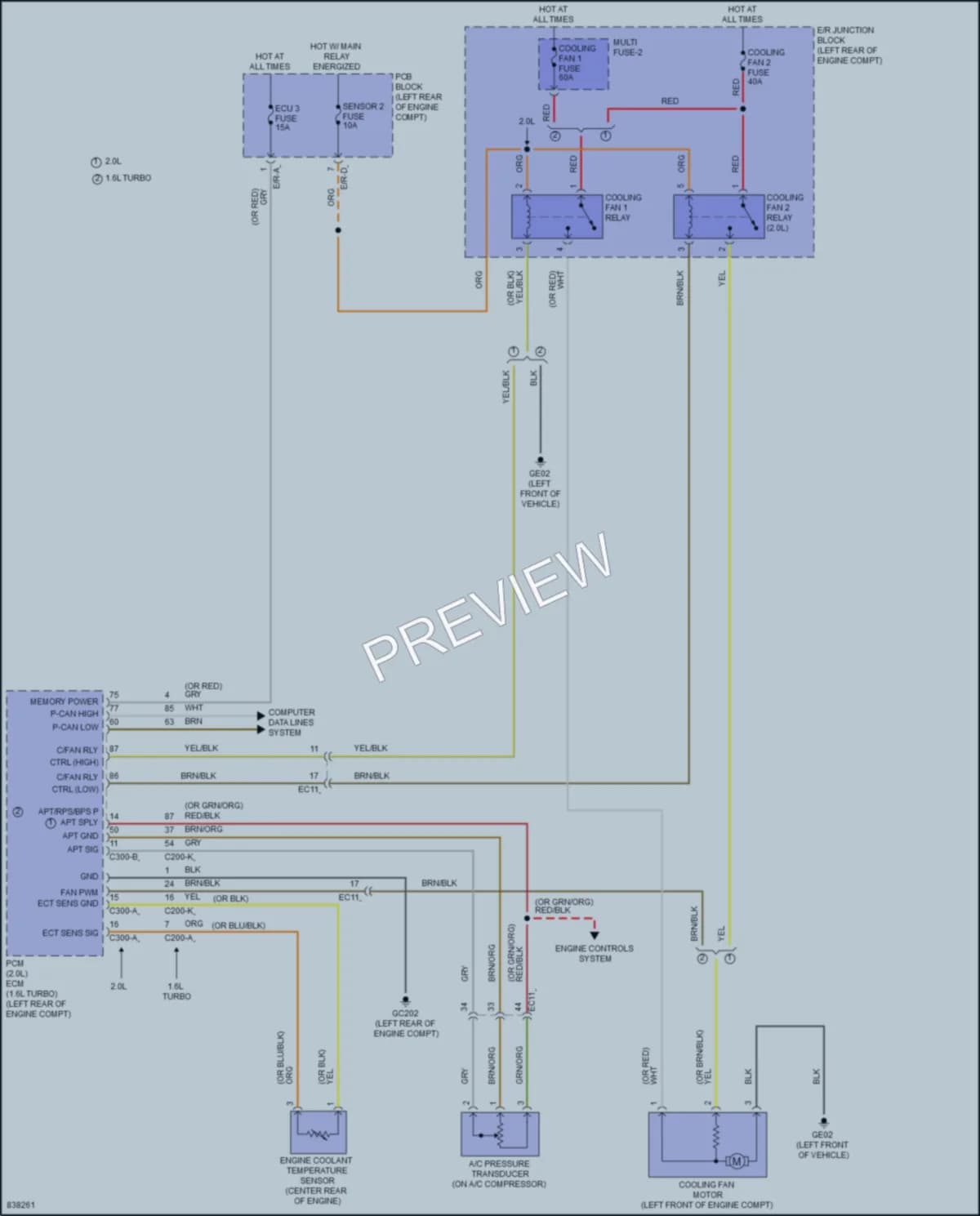 2023 Kia Seltos Cooling Fan wiring diagram preview