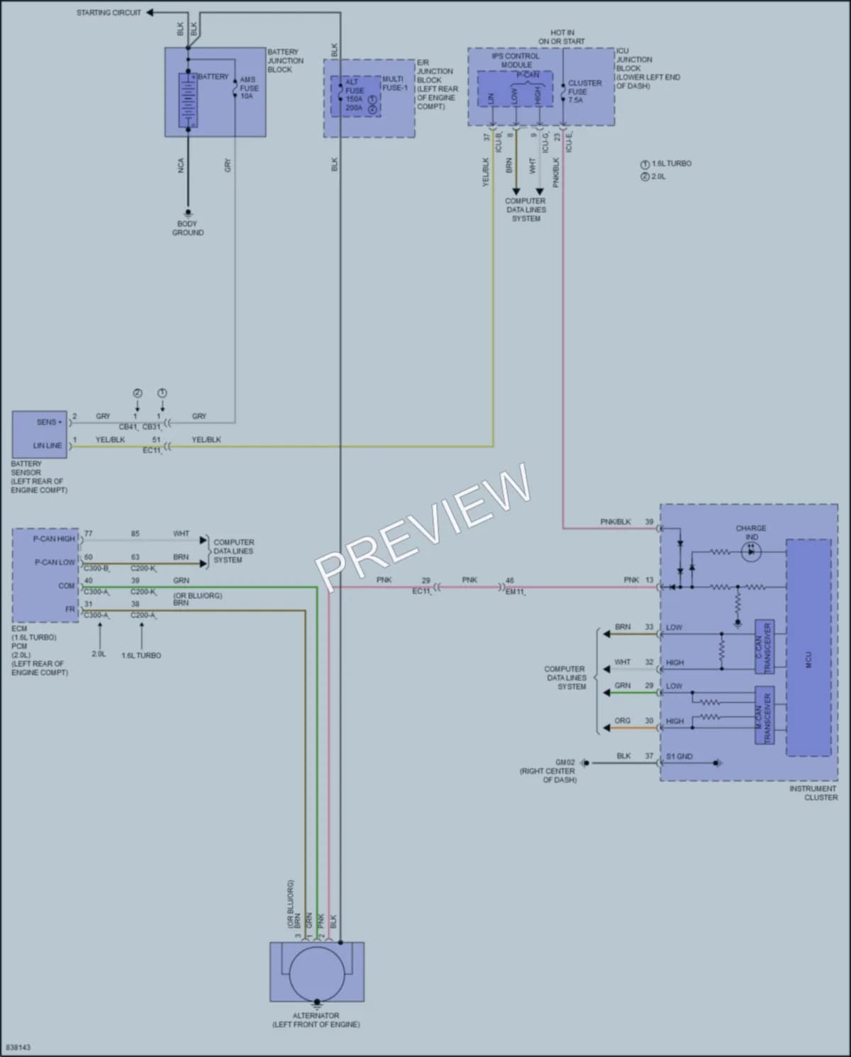 2023 Kia Seltos Starting Charging wiring diagram preview