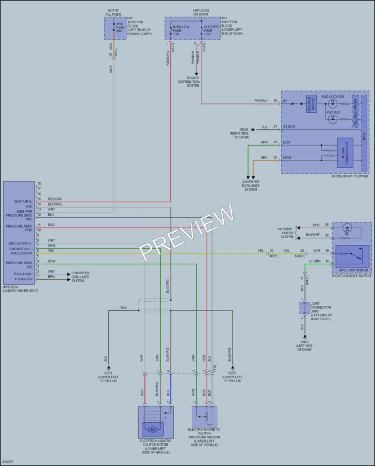 2023 Kia Seltos Transmission wiring diagram preview
