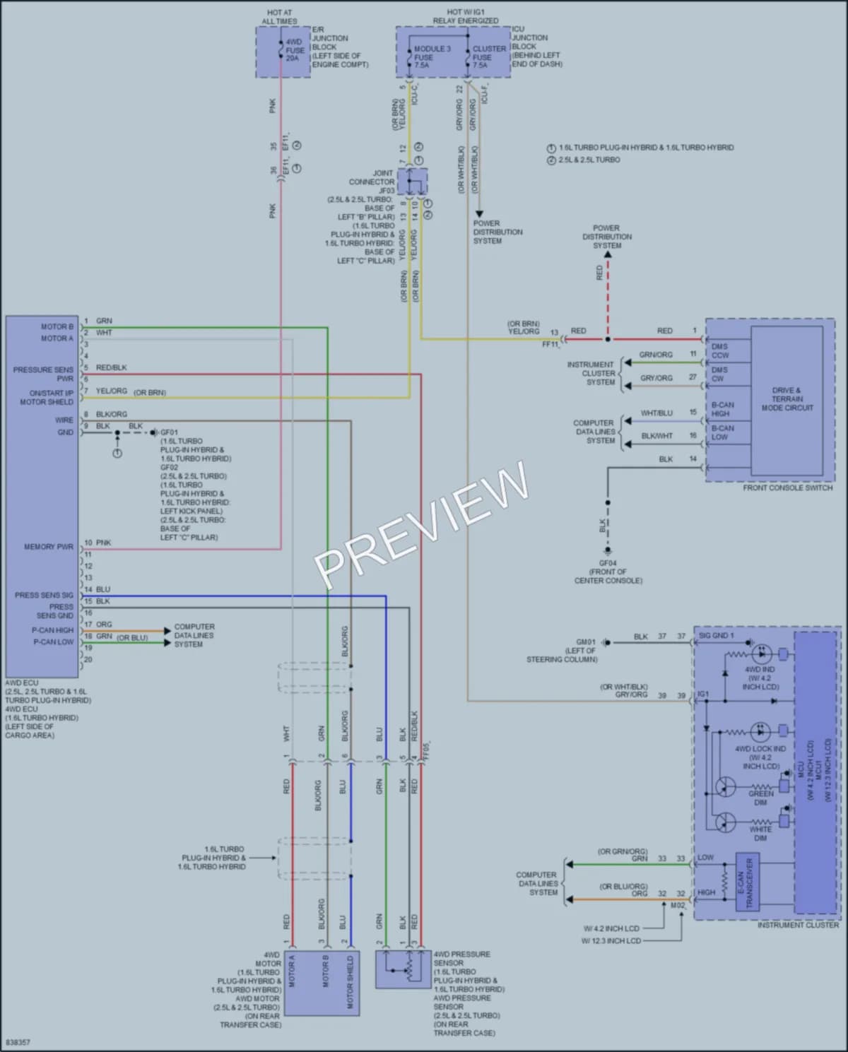 2023 Kia SorentoPlugIn Transmission wiring diagram preview