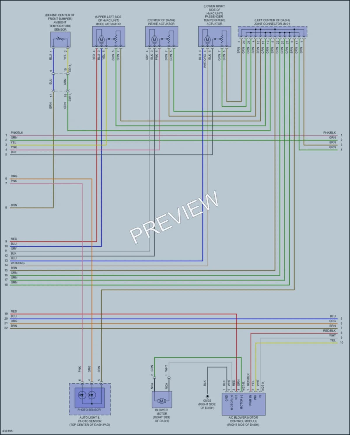2023 Kia Sportage Air Conditioning wiring diagram preview