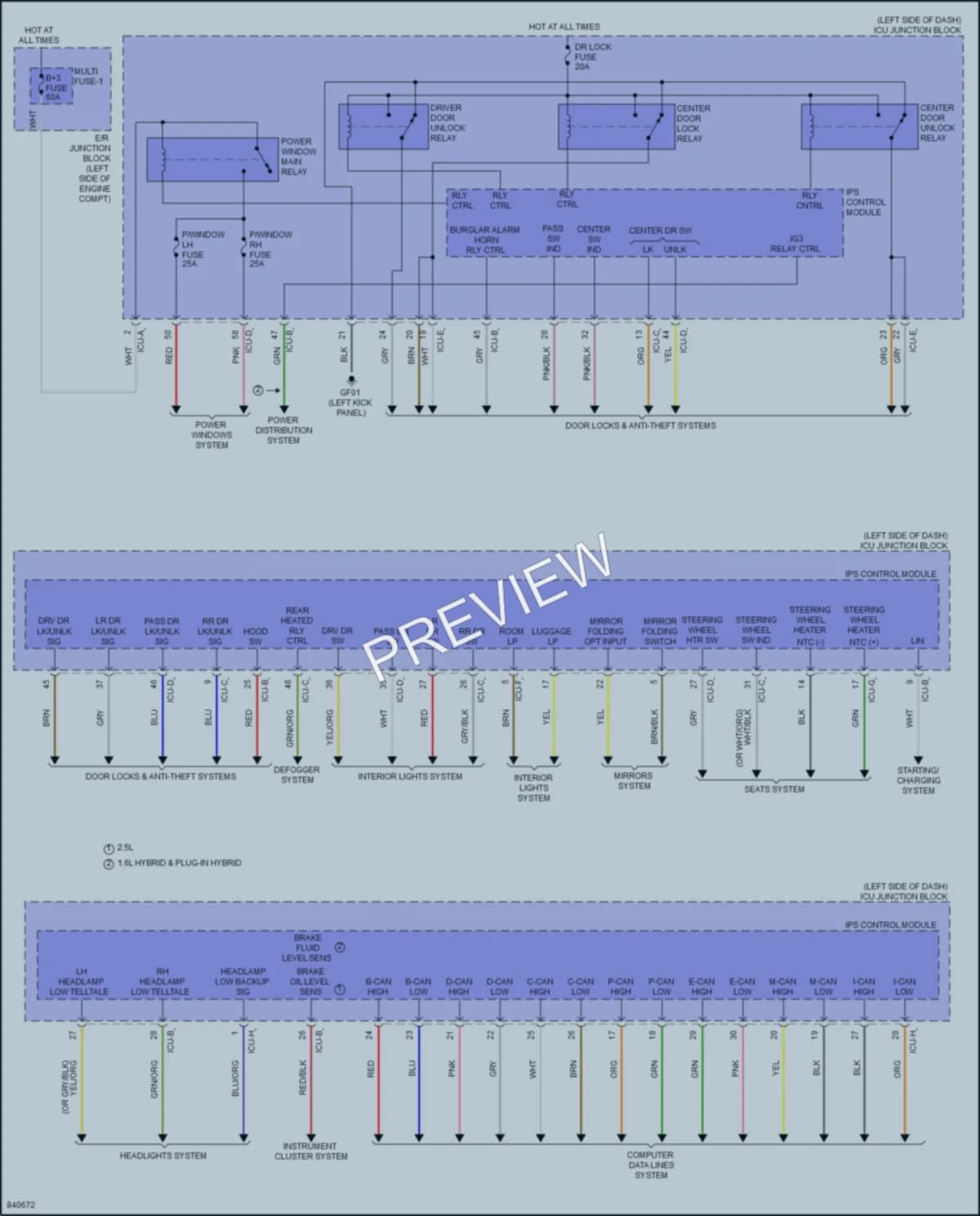2023 Kia SportageHybrid Body Control Modules wiring diagram preview