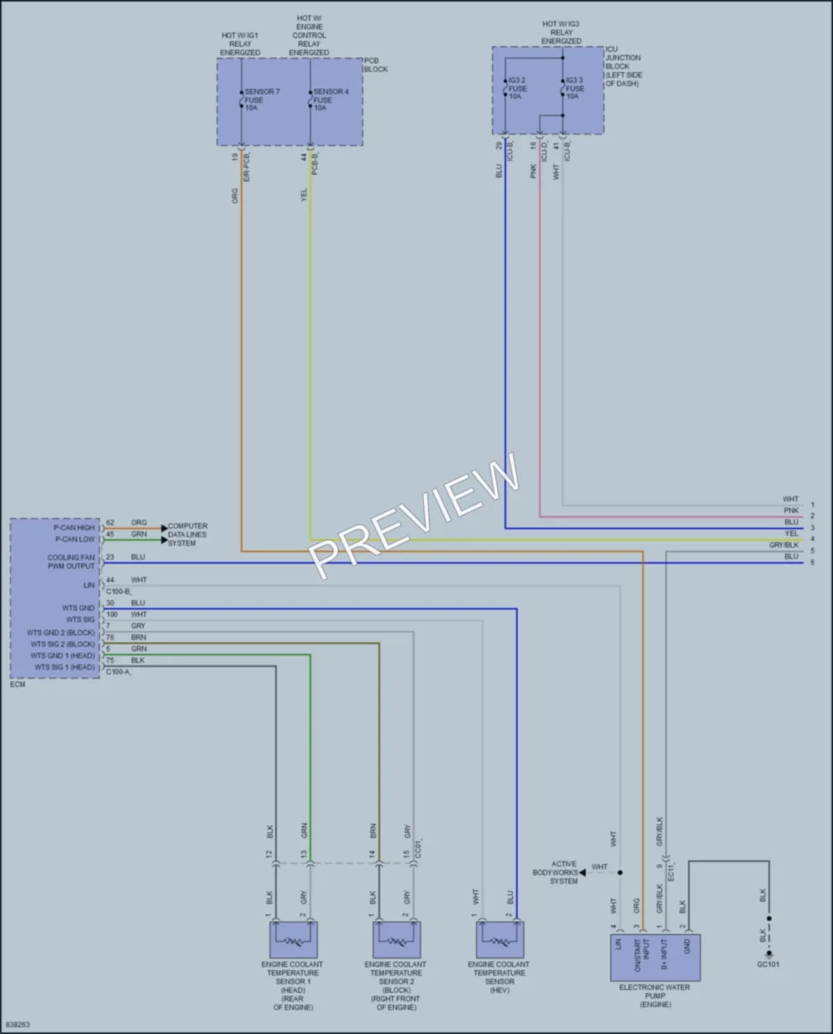 2023 Kia SportagePlugIn Cooling Fan wiring diagram preview