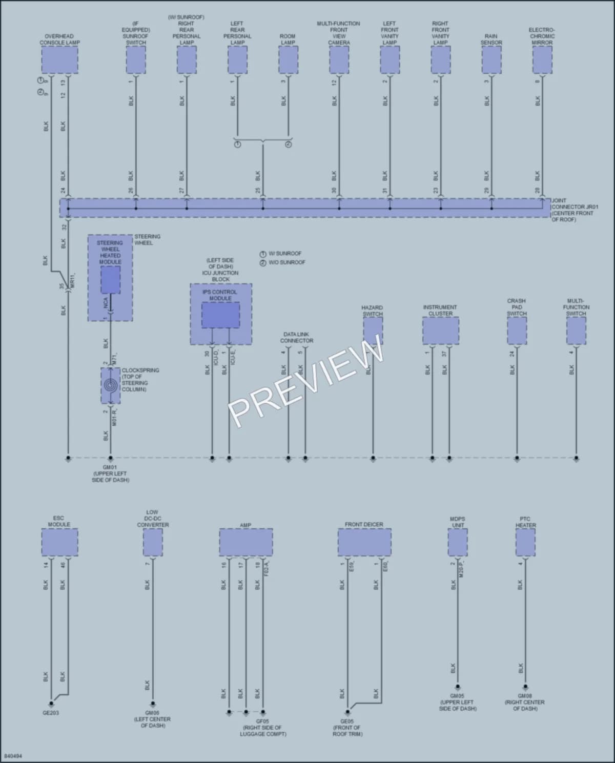 2023 Kia SportagePlugIn Ground Distribution wiring diagram preview