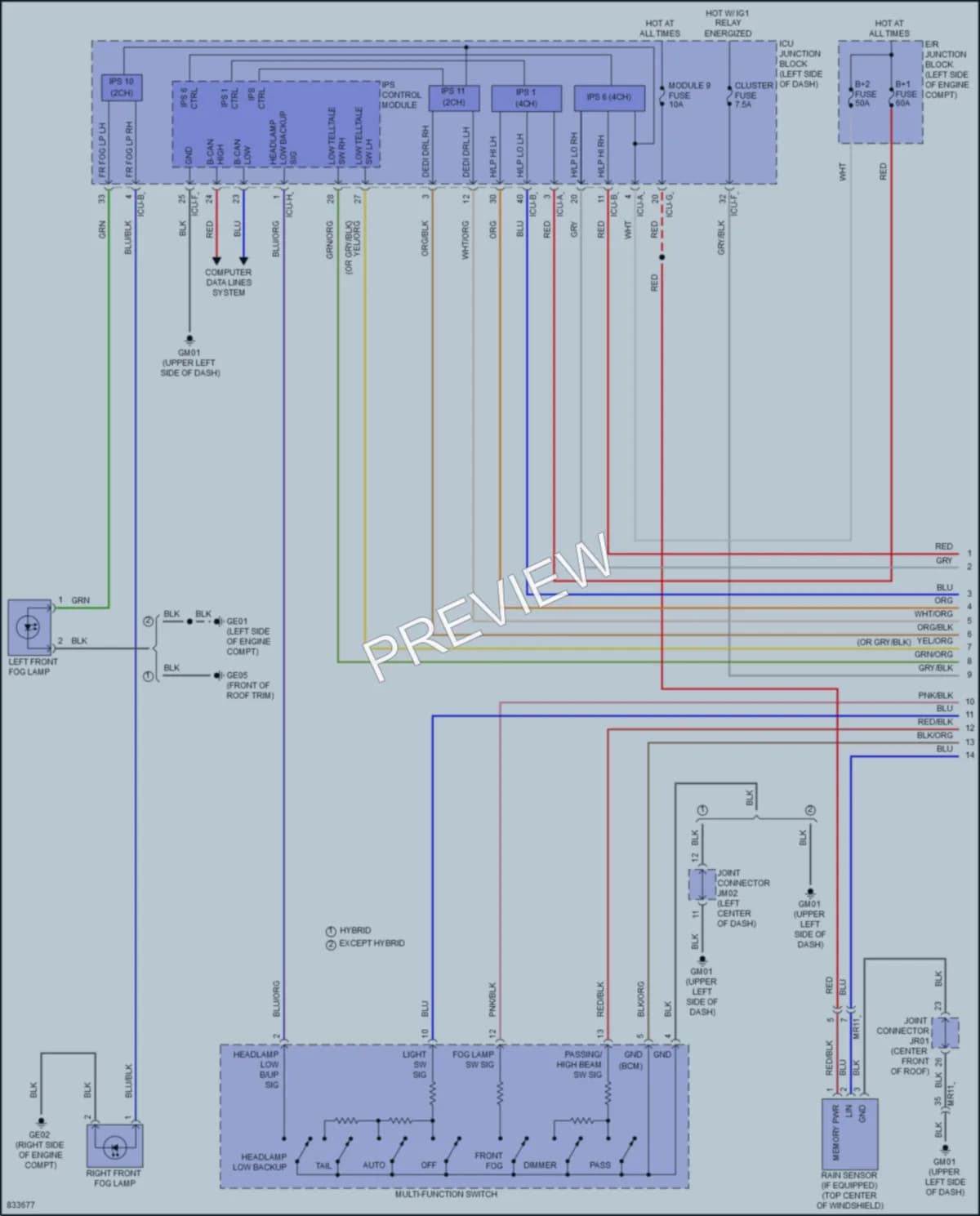 2023 Kia SportagePlugIn Headlights wiring diagram preview