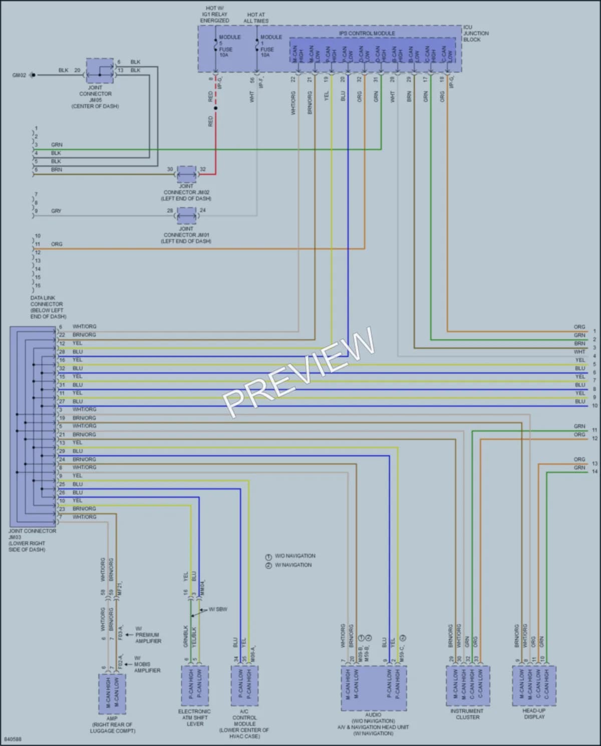 2023 Kia Stinger Computer Data Lines wiring diagram preview