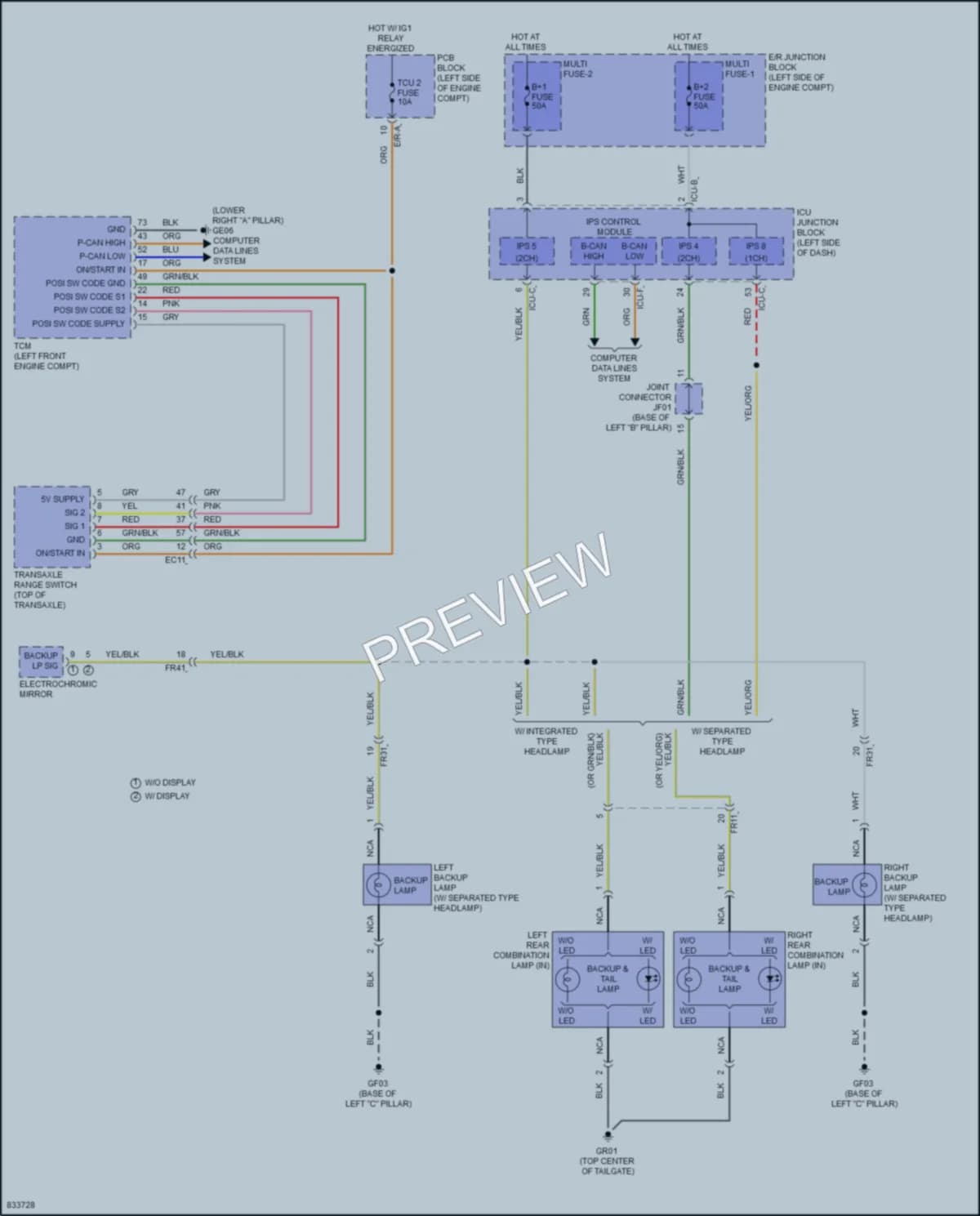 2023 Kia Telluride Exterior Lights wiring diagram preview