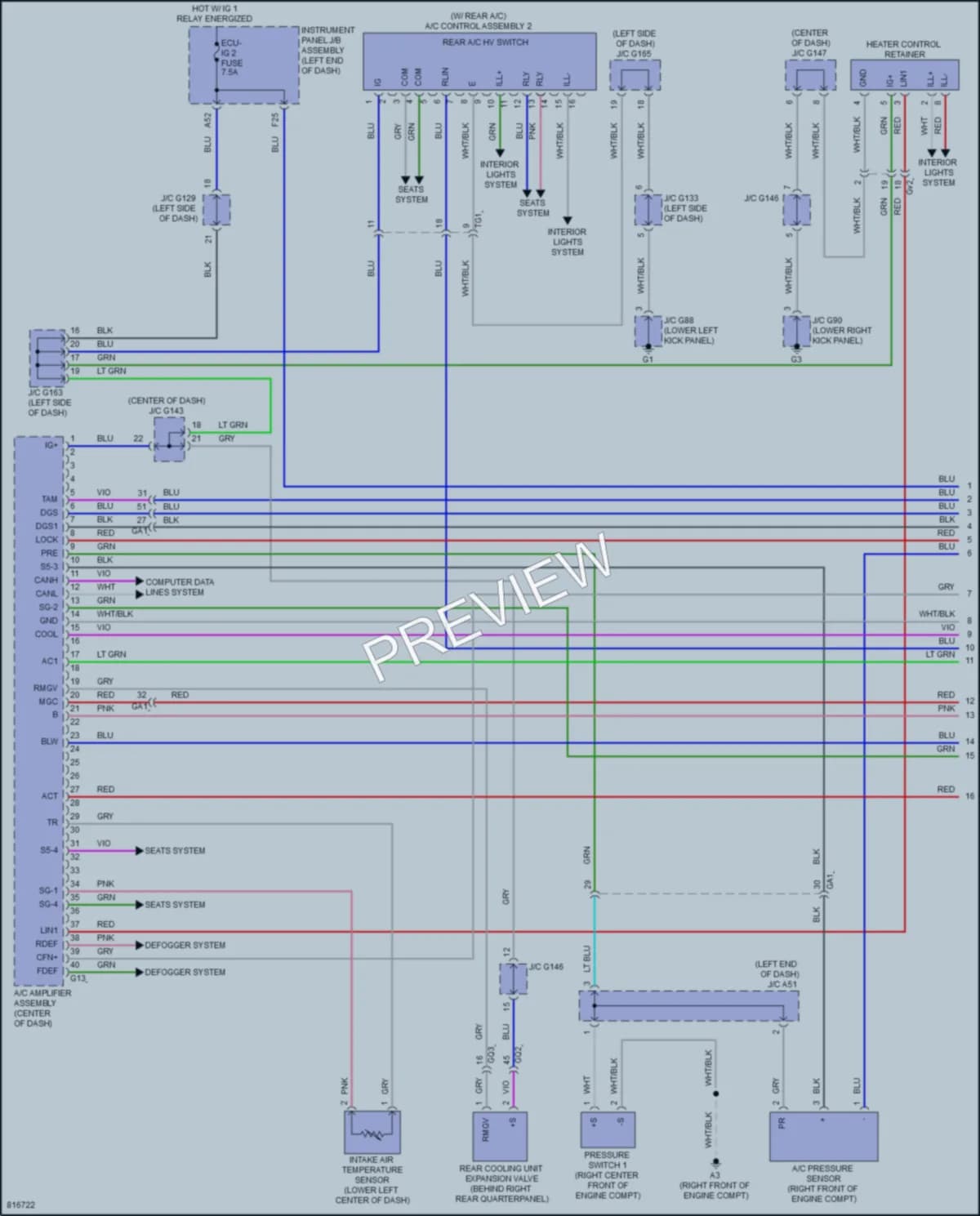 2023 Lexus GX460 Air Conditioning wiring diagram preview