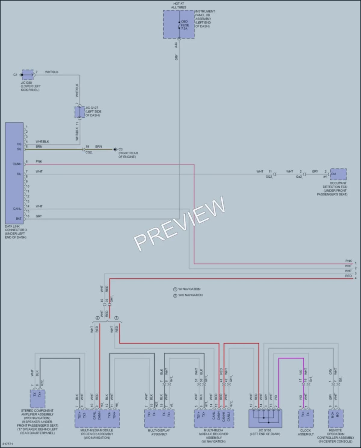 2023 Lexus GX460 Computer Data Lines wiring diagram preview