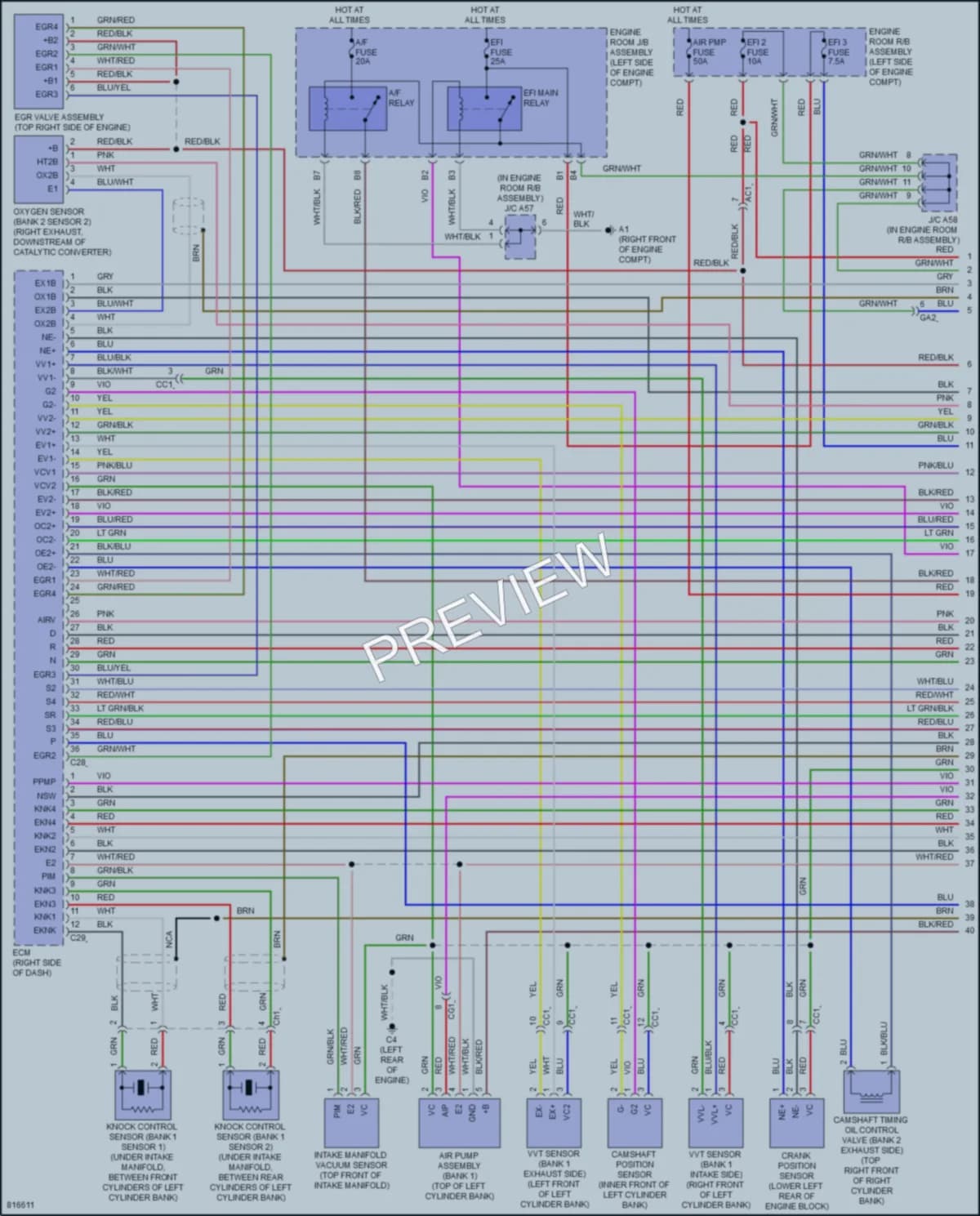 2023 Lexus GX460 Engine Performance wiring diagram preview