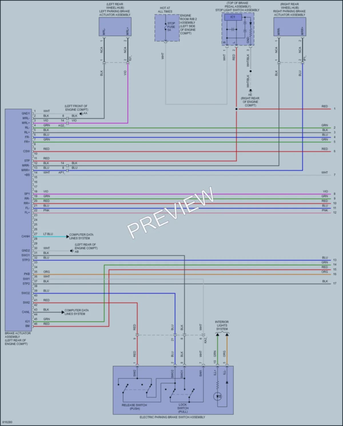 2023 Lexus IS300 Anti Lock Brakes wiring diagram preview
