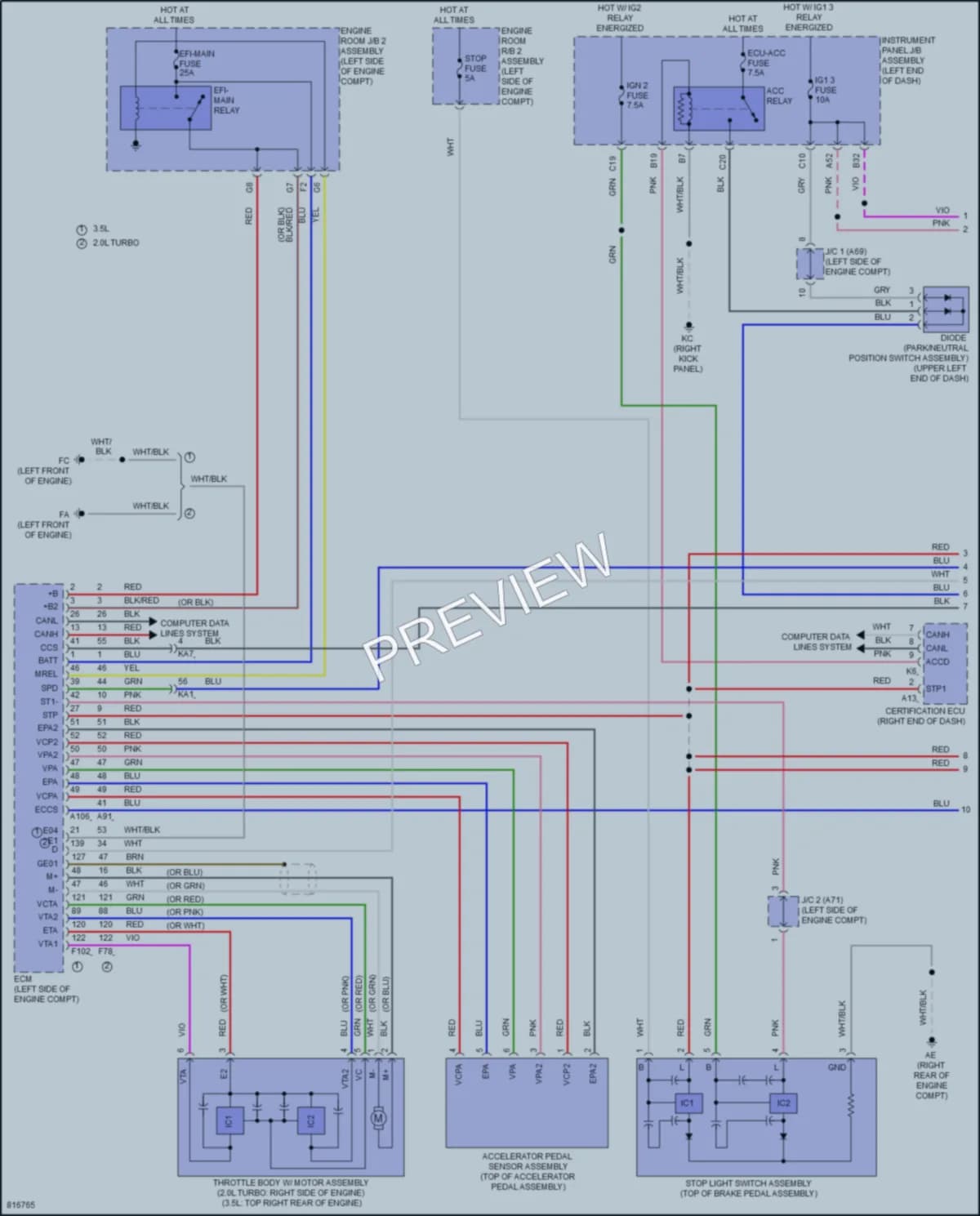 2023 Lexus IS300 Cruise Control wiring diagram preview