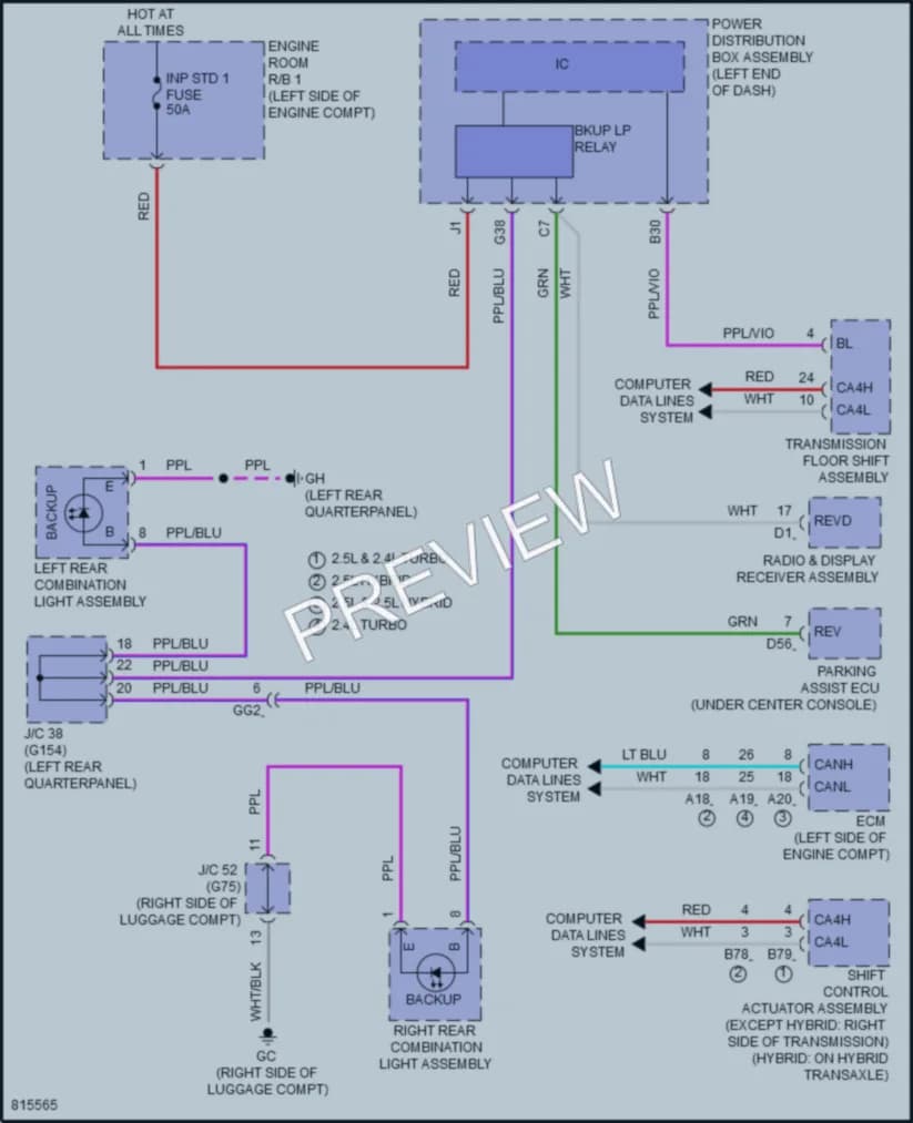 2023 Lexus NX250 Exterior Lights wiring diagram preview