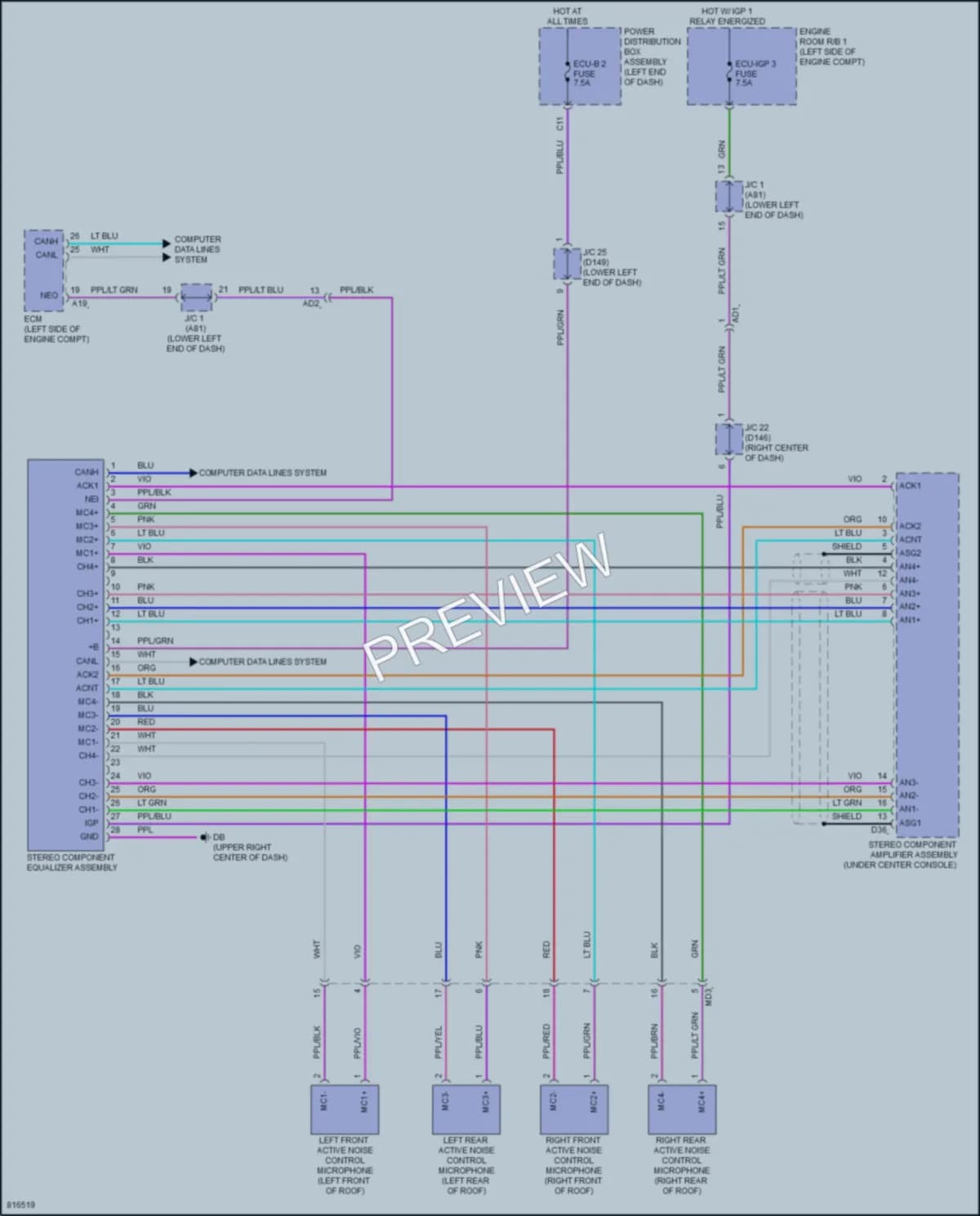 2023 Lexus NX250 Radio wiring diagram preview