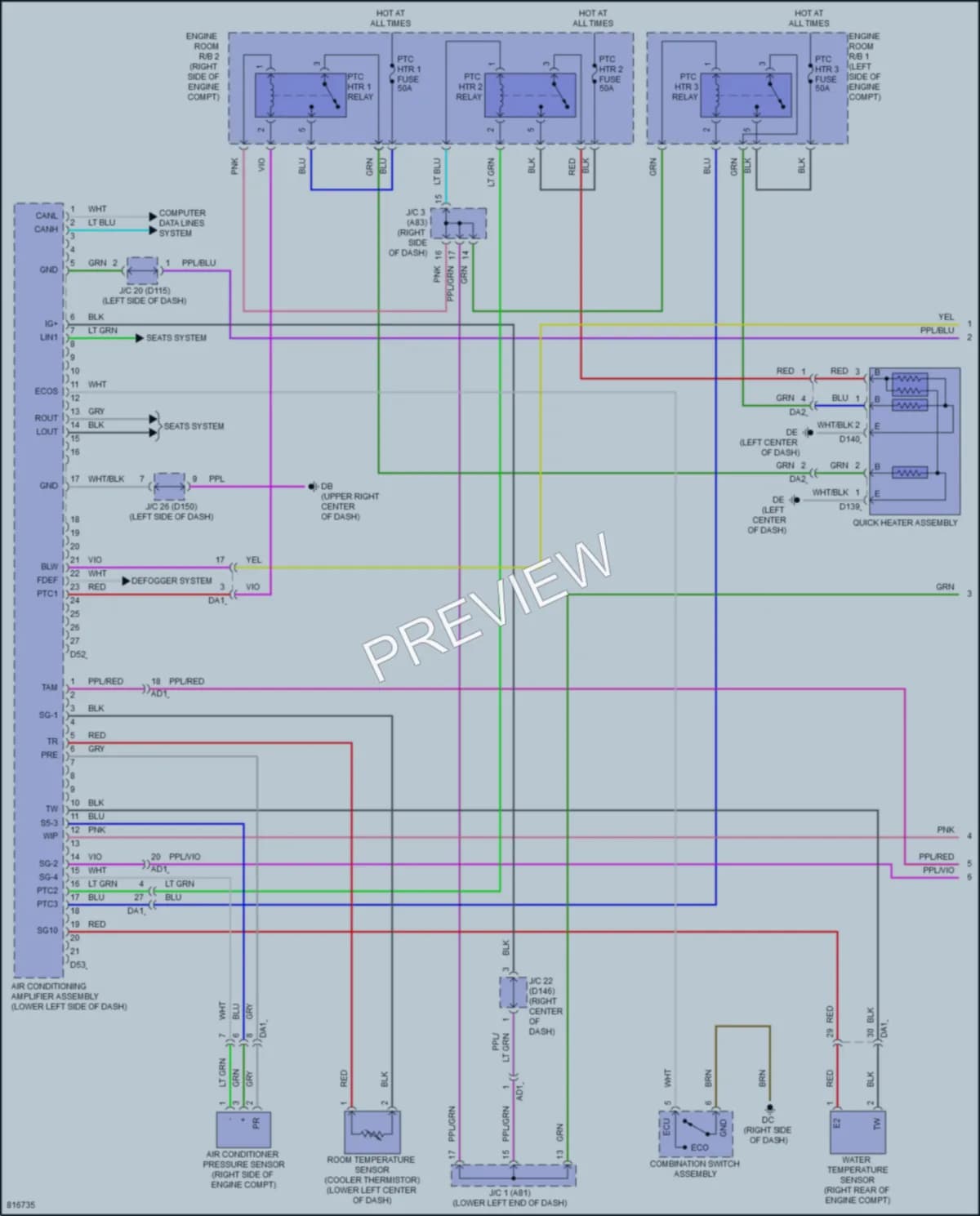 2023 Lexus NX450h Air Conditioning wiring diagram preview