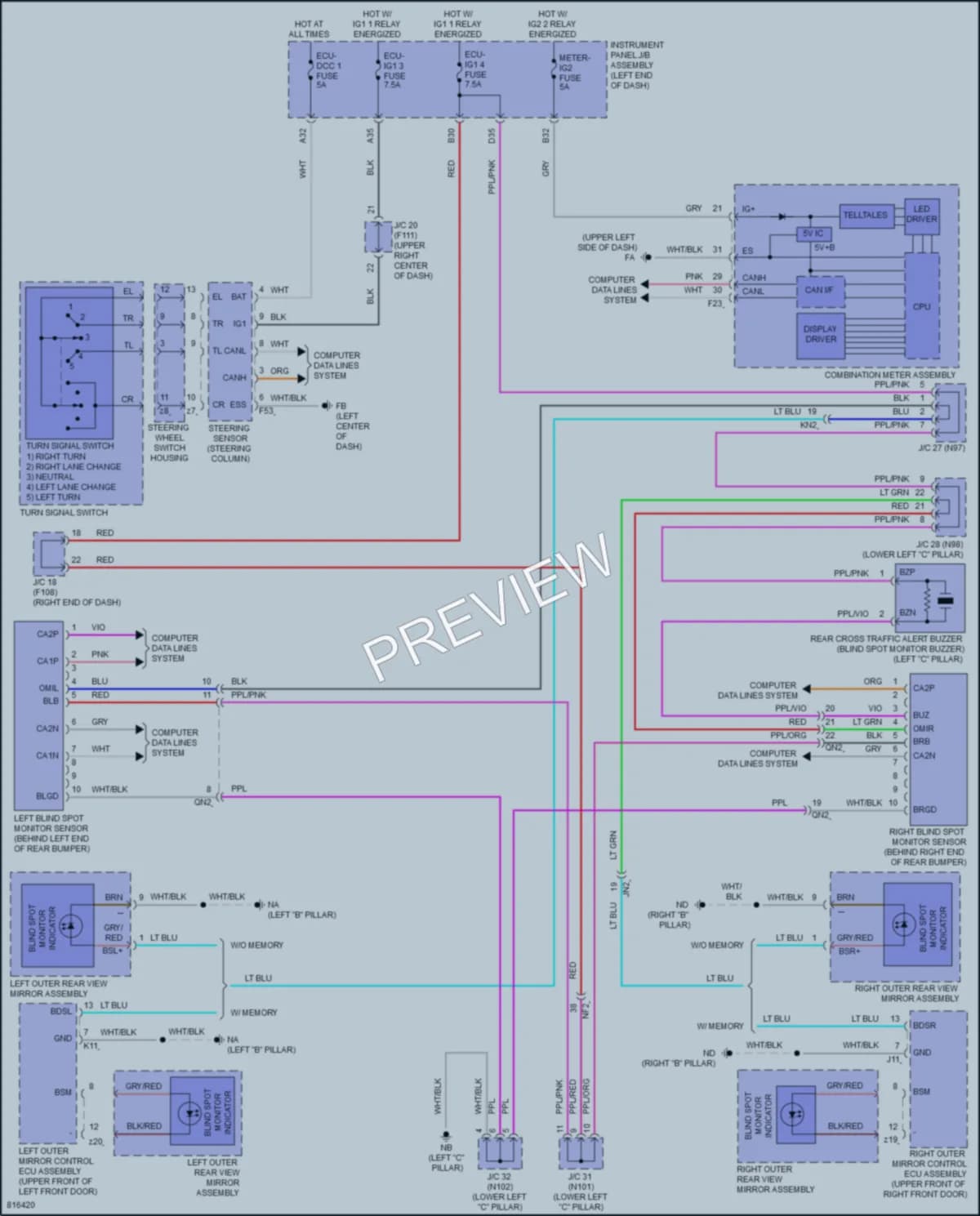 2023 Lexus UX250h Navigation wiring diagram preview