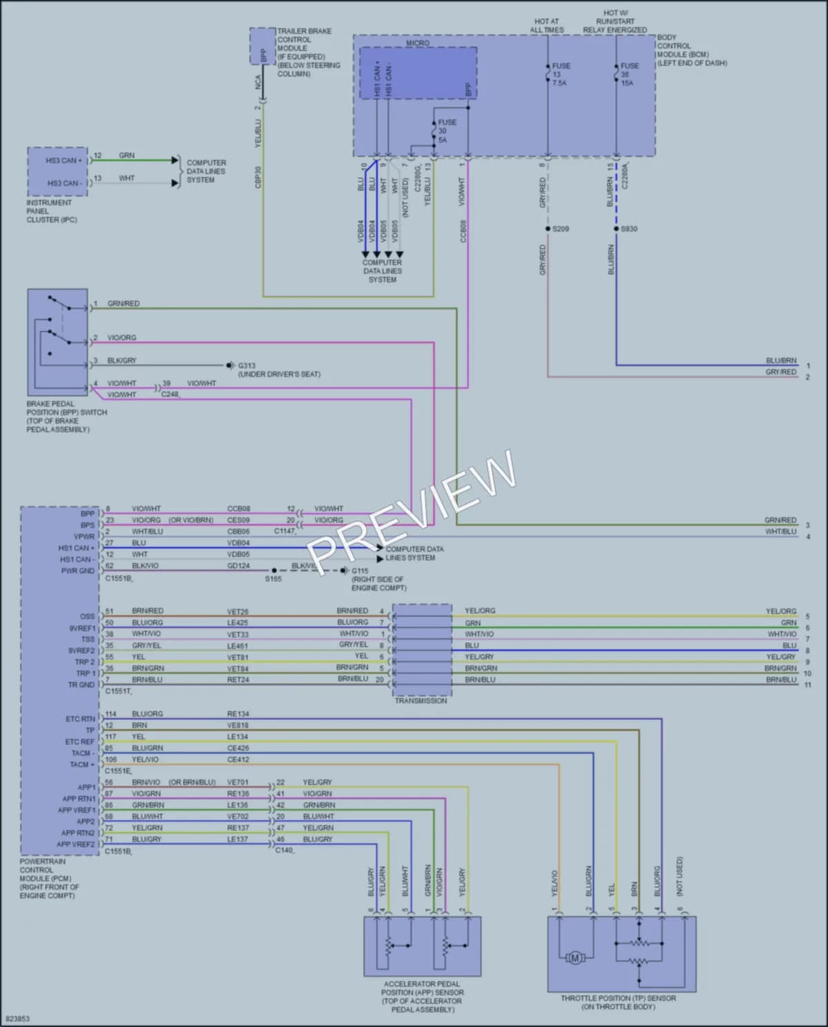 2023 Lincoln Aviator Cruise Control wiring diagram preview