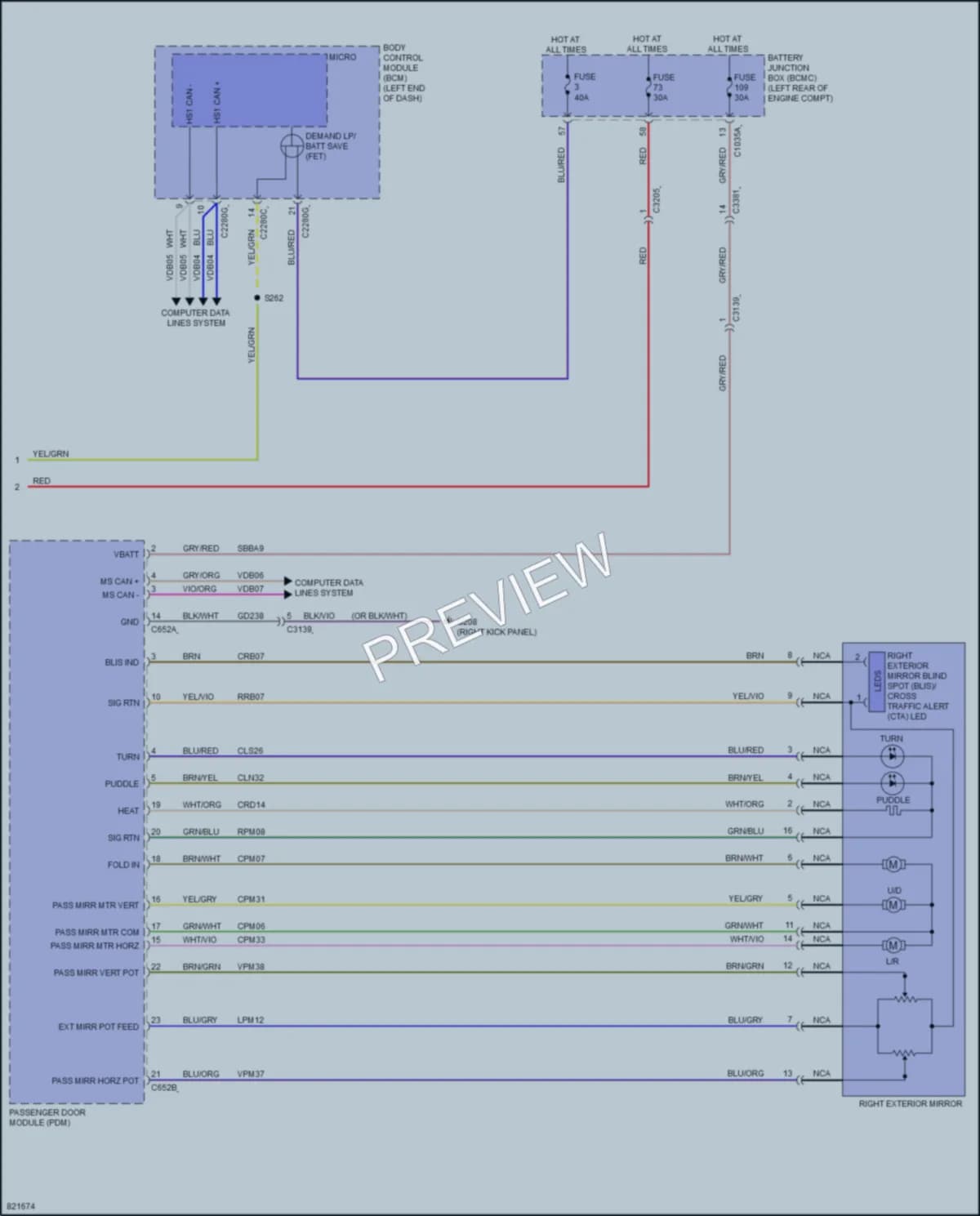2023 Lincoln Aviator Memory Systems wiring diagram preview