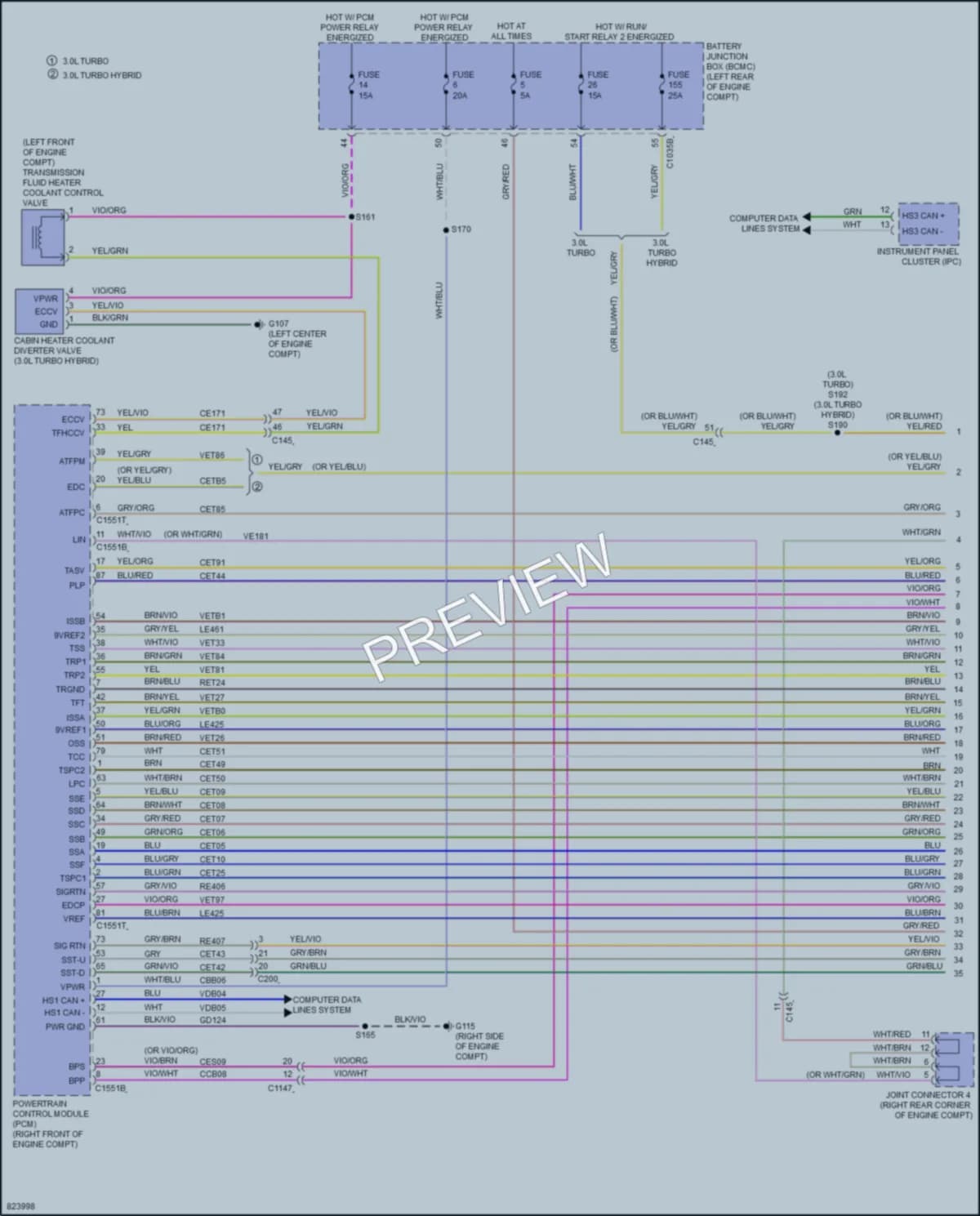 2023 Lincoln Aviator Transmission wiring diagram preview