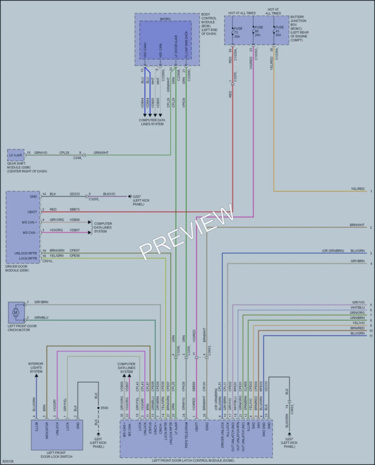 2023 Lincoln AviatorPlugIn Anti Theft wiring diagram preview