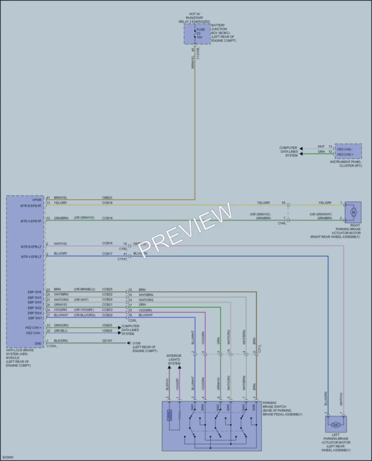 2023 Lincoln AviatorPlugIn Shift Interlock wiring diagram preview