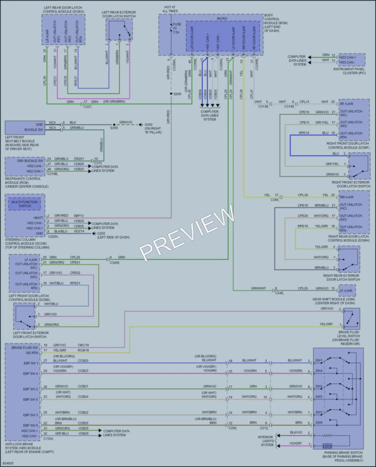 2023 Lincoln AviatorPlugIn Warning Systems wiring diagram preview
