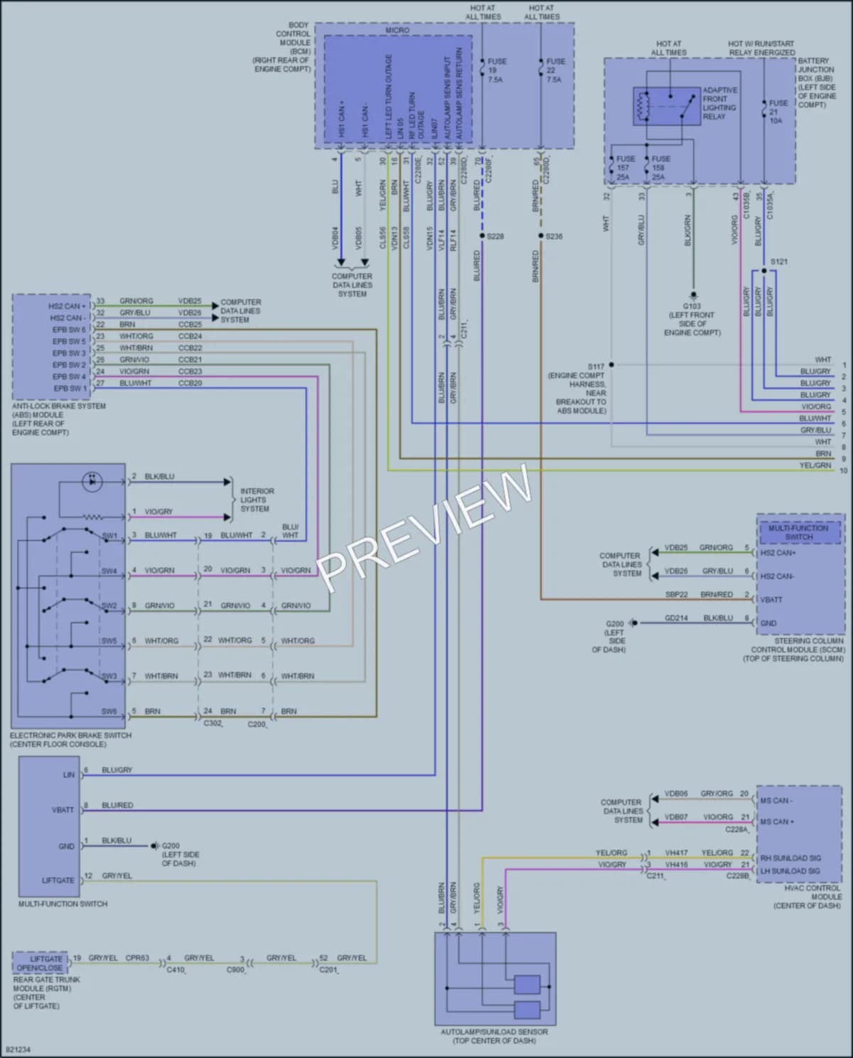 2023 Lincoln Corsair Headlights wiring diagram preview