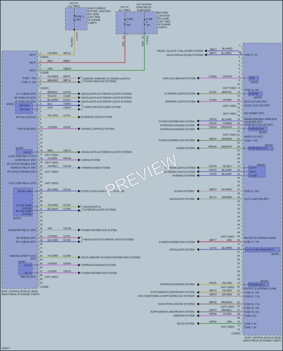 2023 Lincoln CorsairPlugIn Body Control Modules wiring diagram preview