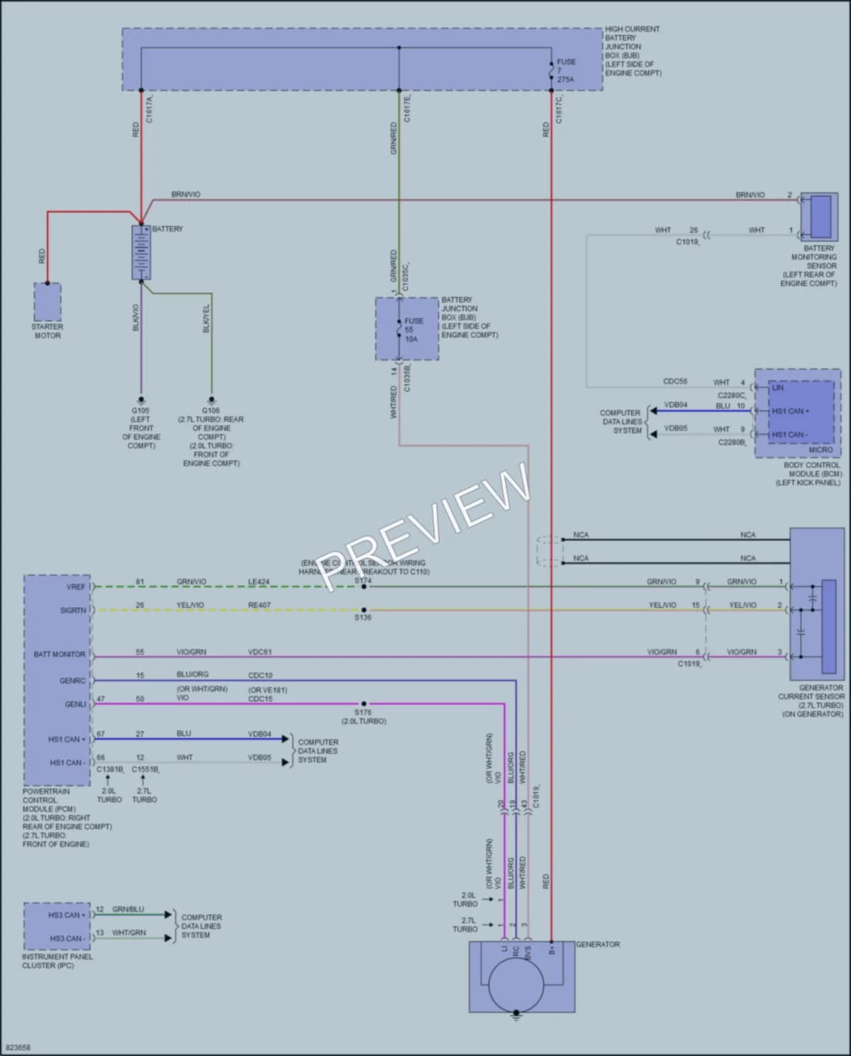 2023 Lincoln Nautilus Starting Charging wiring diagram preview