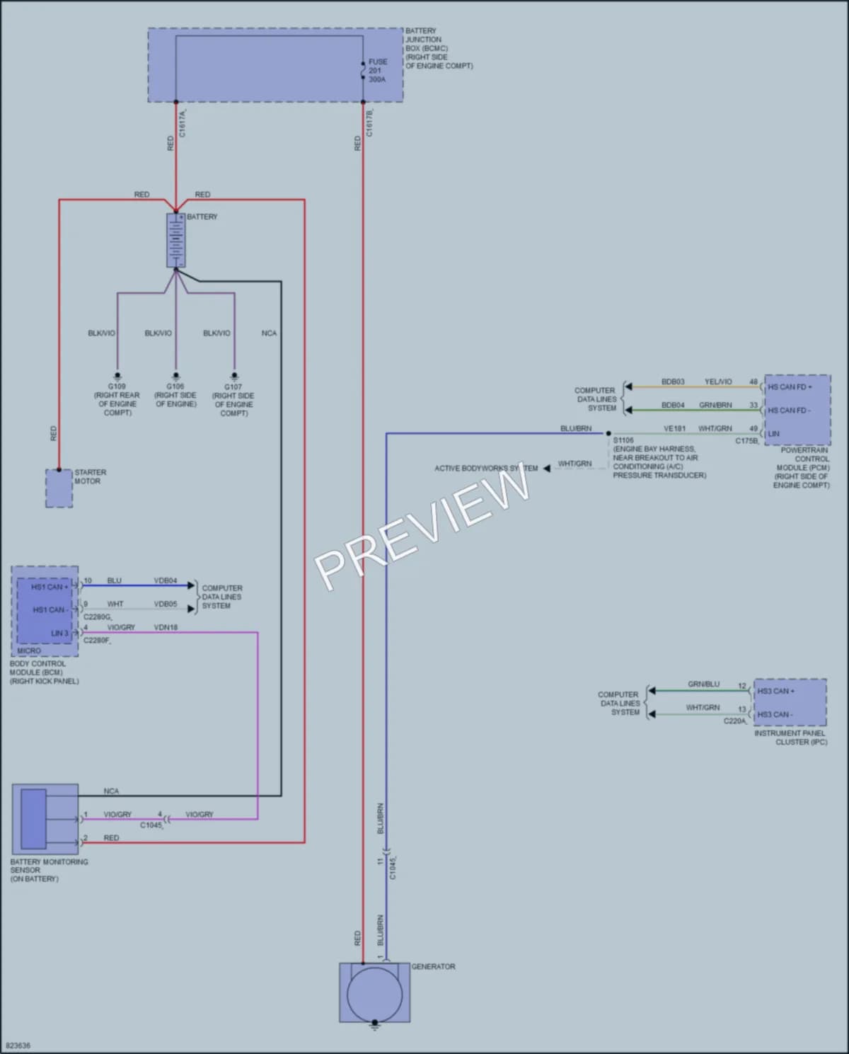 2023 Lincoln Navigator Starting Charging wiring diagram preview