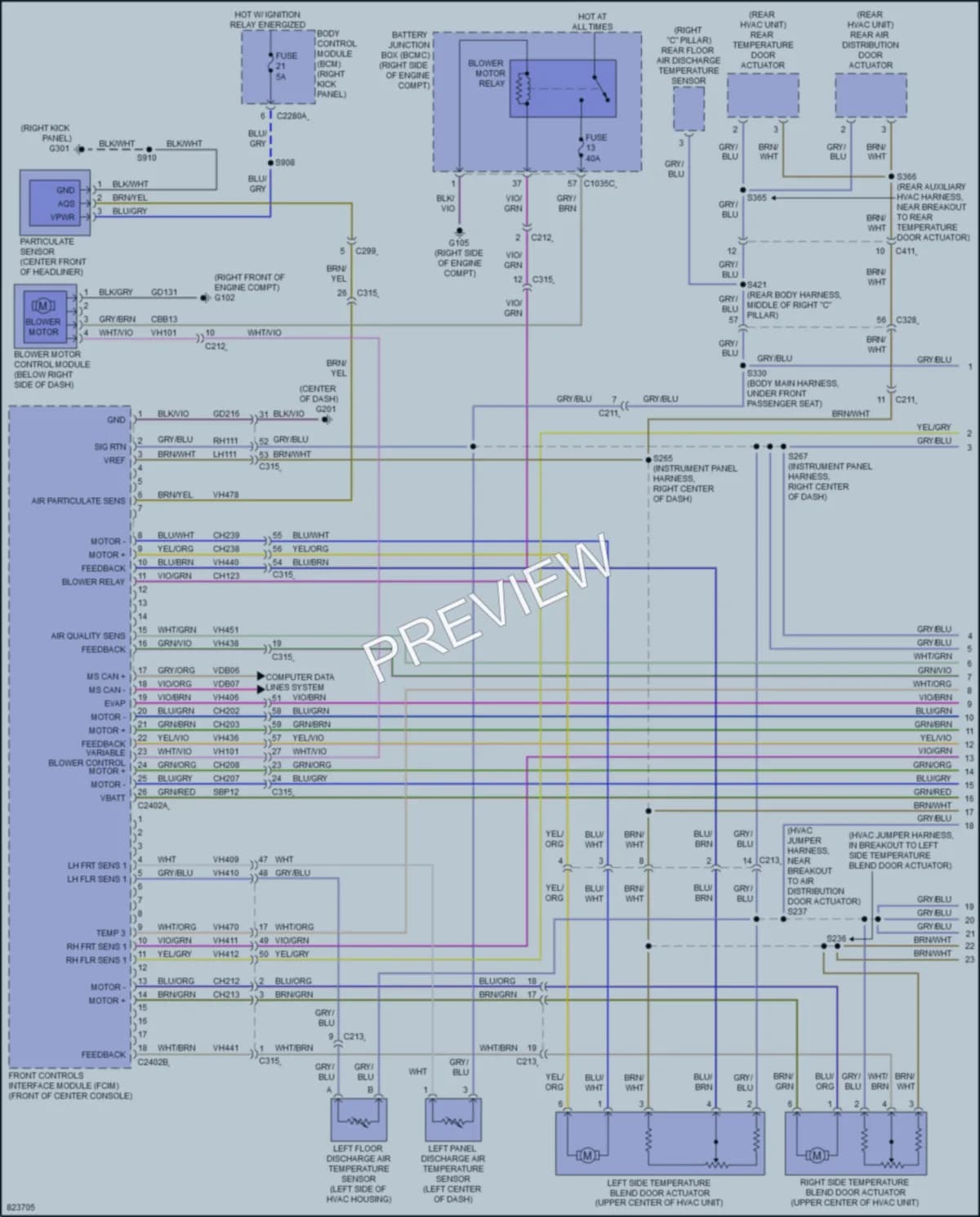 2023 Lincoln NavigatorL Air Conditioning wiring diagram preview