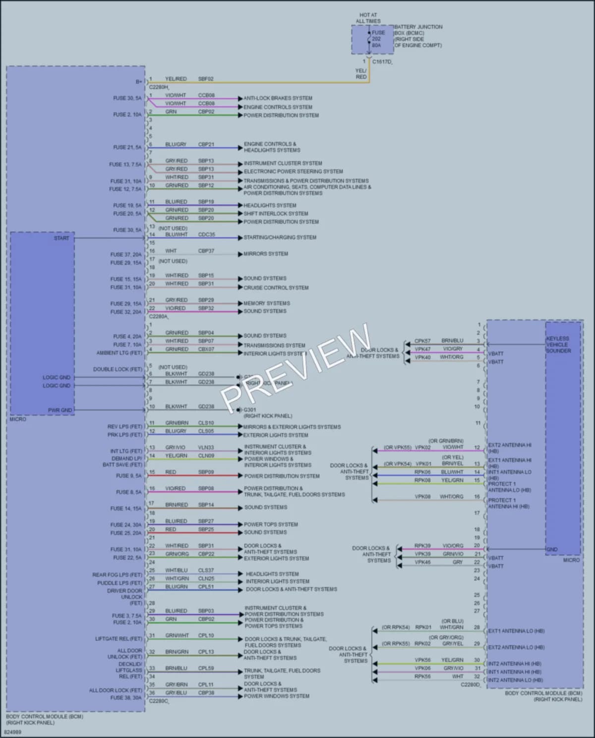 2023 Lincoln NavigatorL Body Control Modules wiring diagram preview