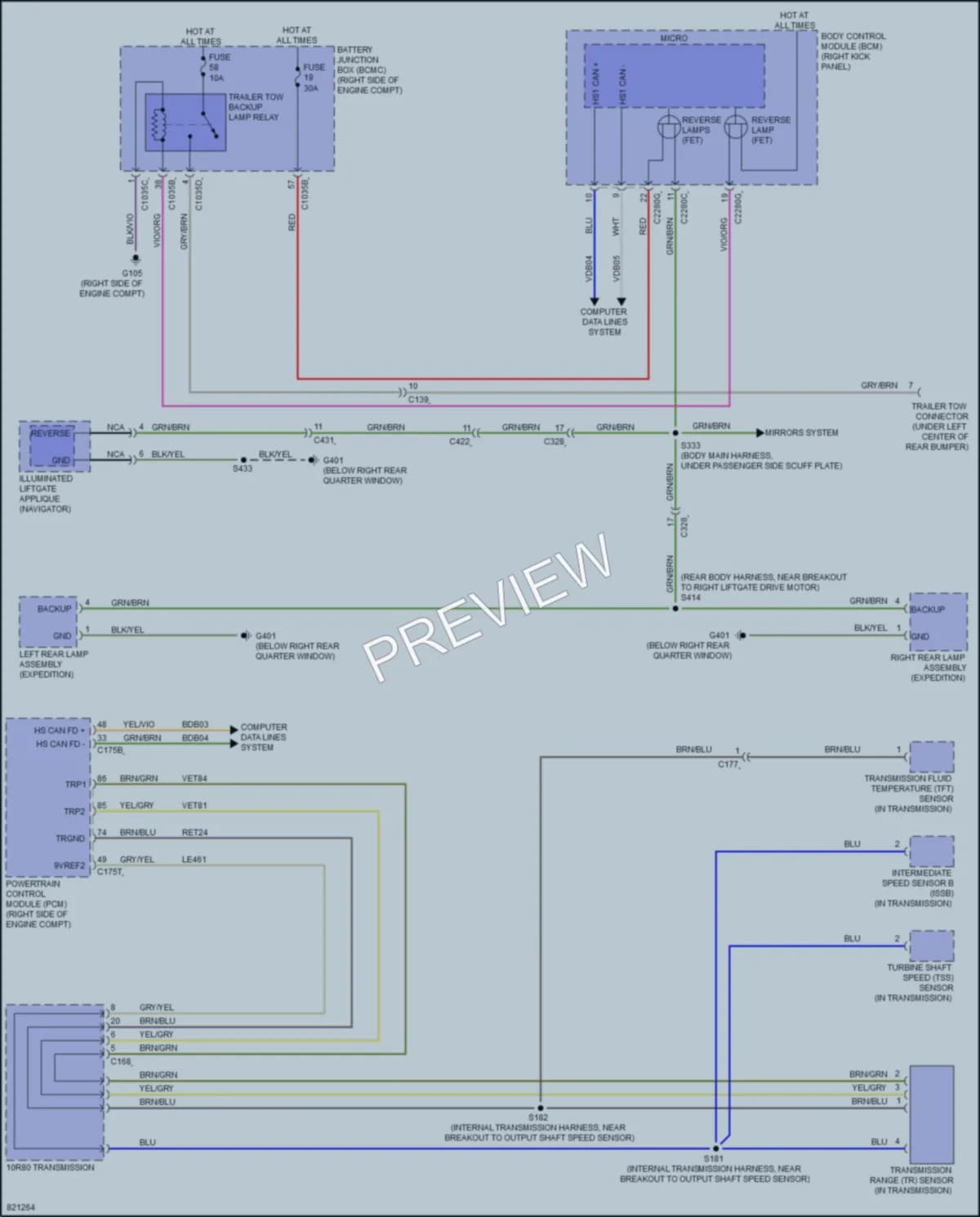2023 Lincoln NavigatorL Exterior Lights wiring diagram preview
