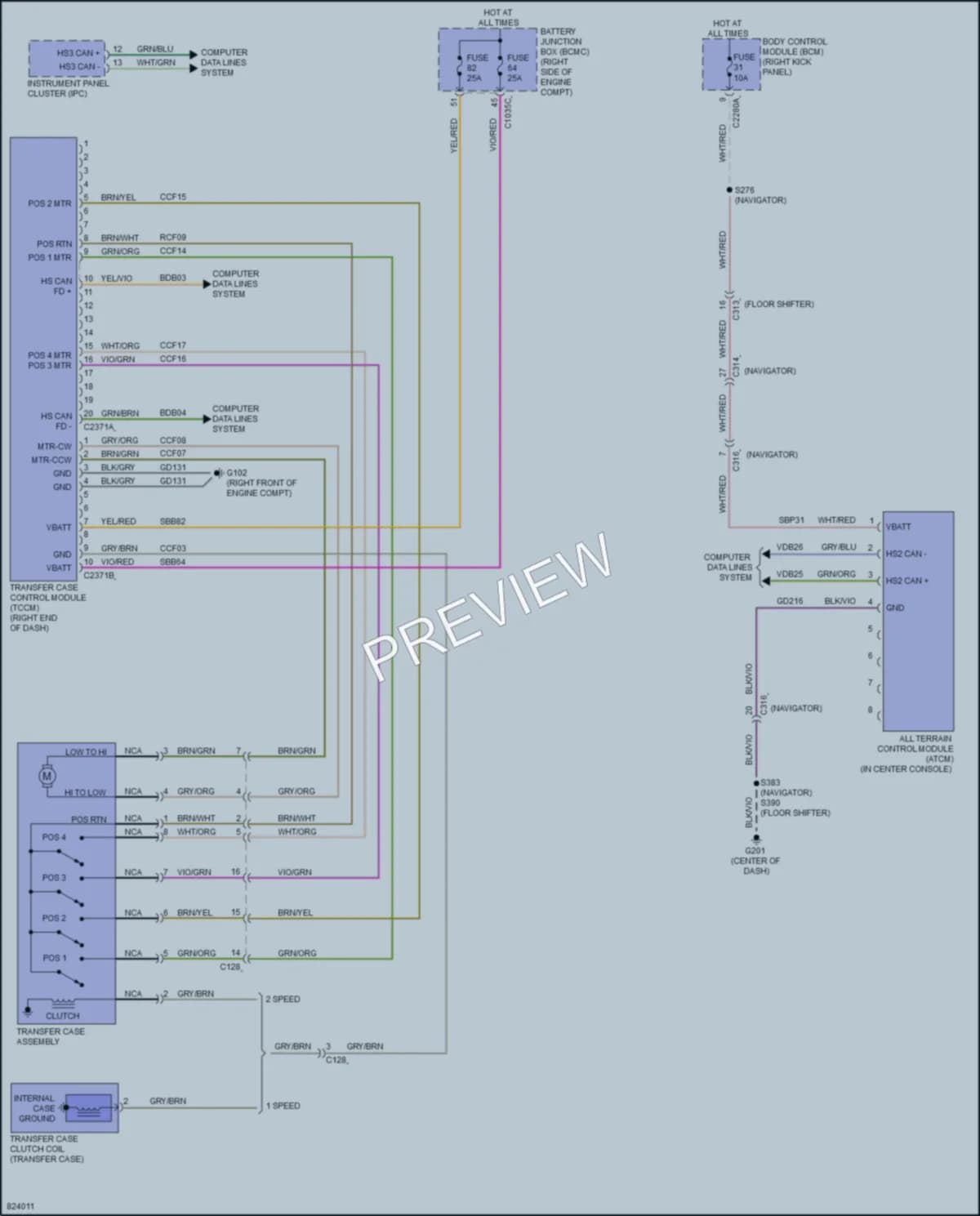 2023 Lincoln NavigatorL Transmission wiring diagram preview