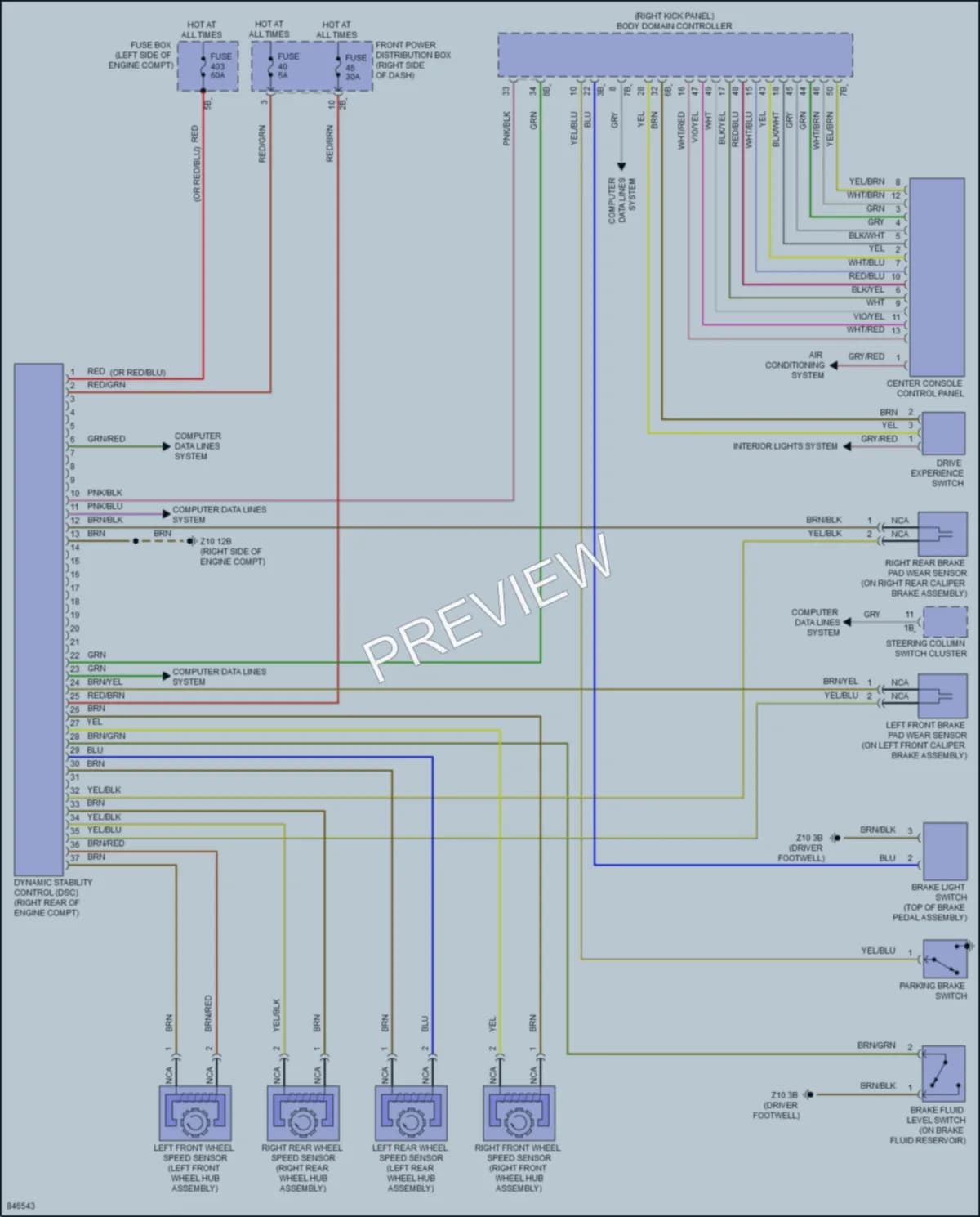 2023 MINI Cooper Anti Lock Brakes wiring diagram preview
