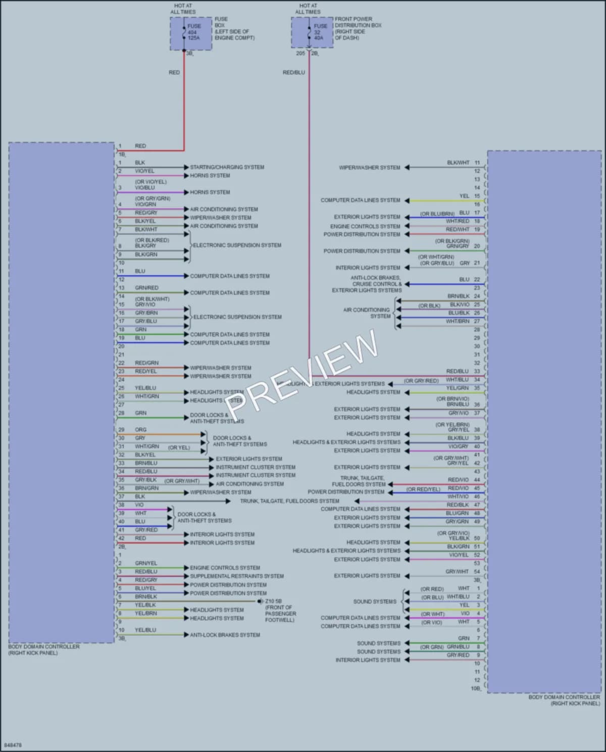 2023 MINI CooperClubman Body Control Modules wiring diagram preview