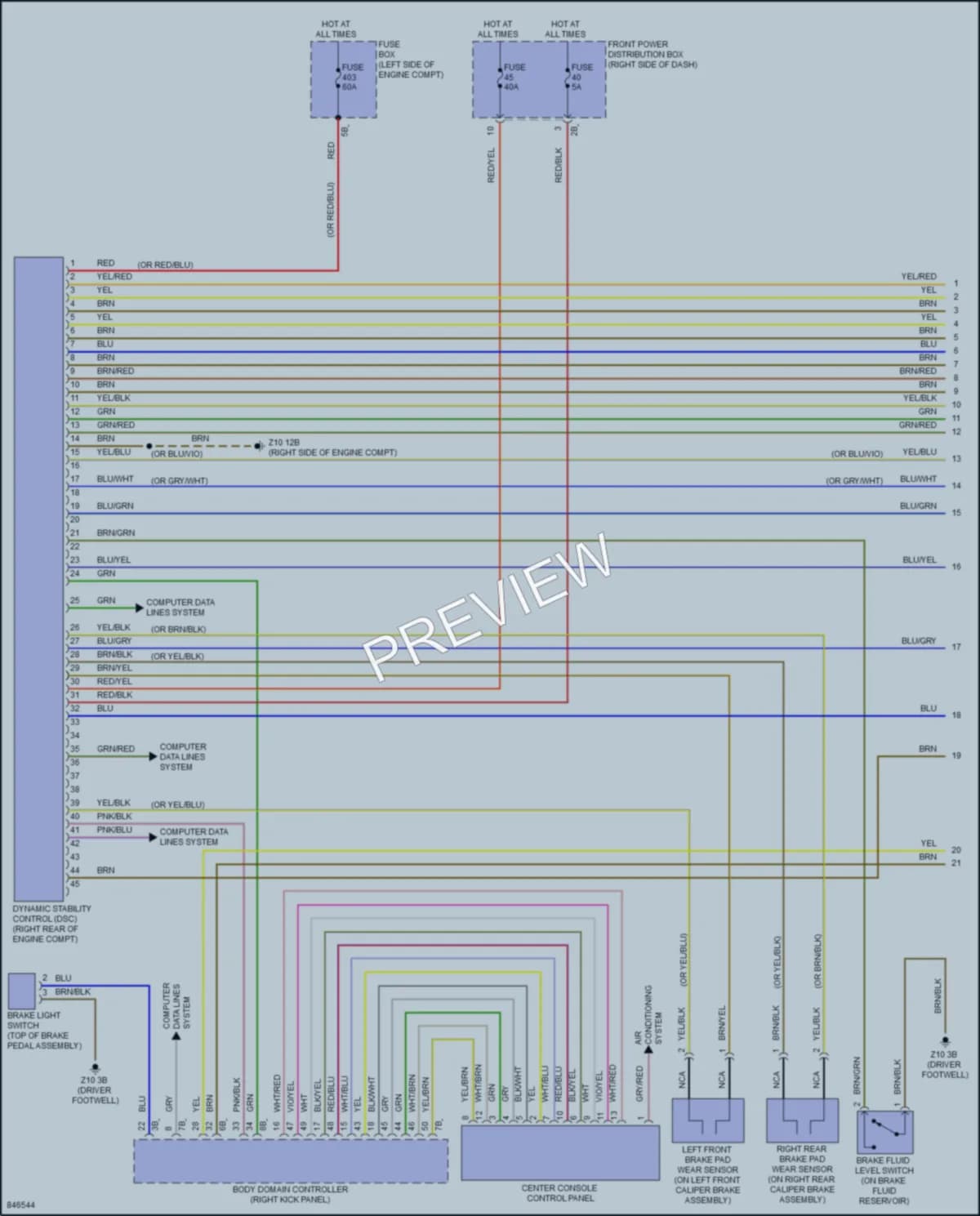 2023 MINI CooperCountryman Anti Lock Brakes wiring diagram preview