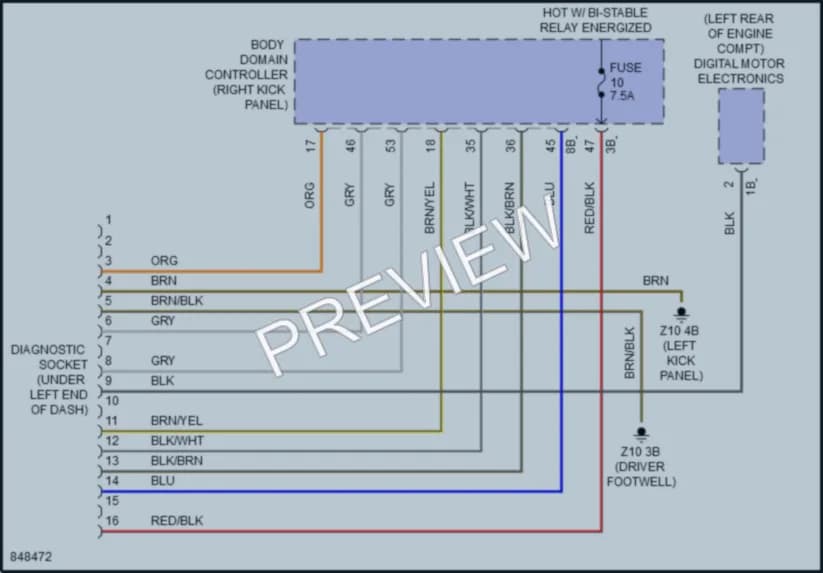 2023 MINI CooperCountryman Computer Data Lines wiring diagram preview