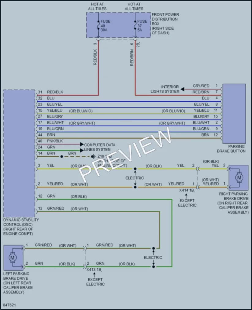 2023 MINI CooperCountryman Shift Interlock wiring diagram preview