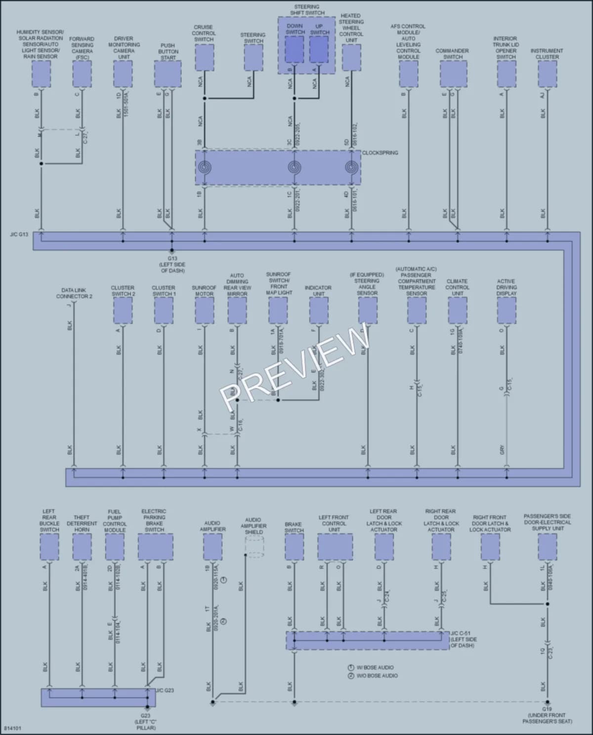 2023 Mazda 3 Ground Distribution wiring diagram preview