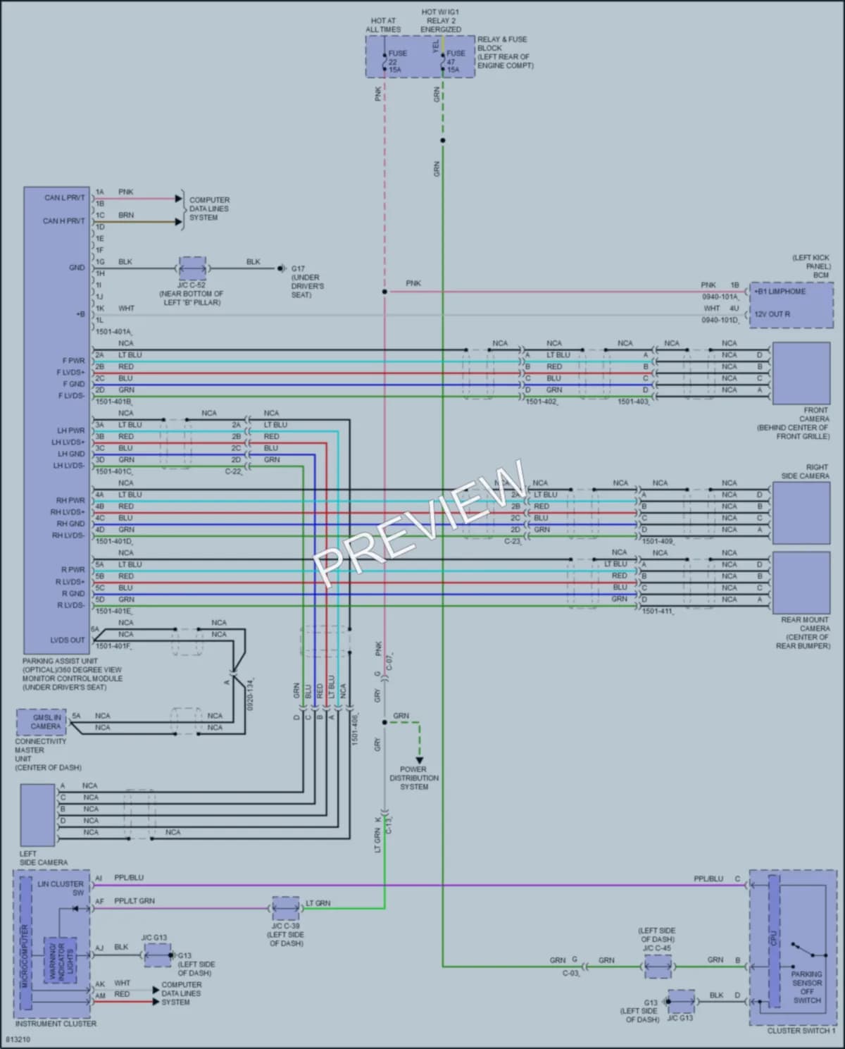 2023 Mazda 3 Navigation wiring diagram preview
