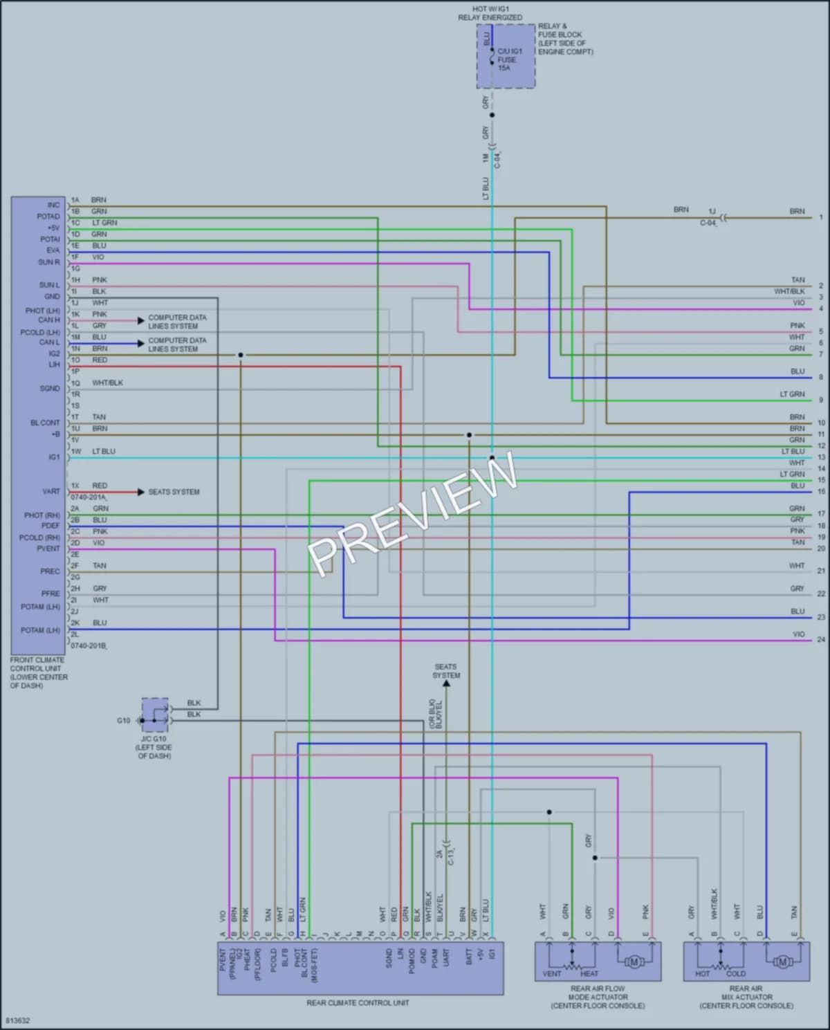 2023 Mazda CX9 Air Conditioning wiring diagram preview