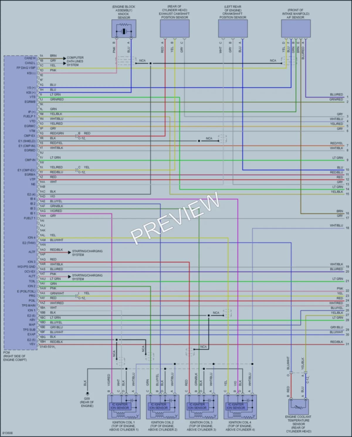 2023 Mazda CX9 Engine Performance wiring diagram preview