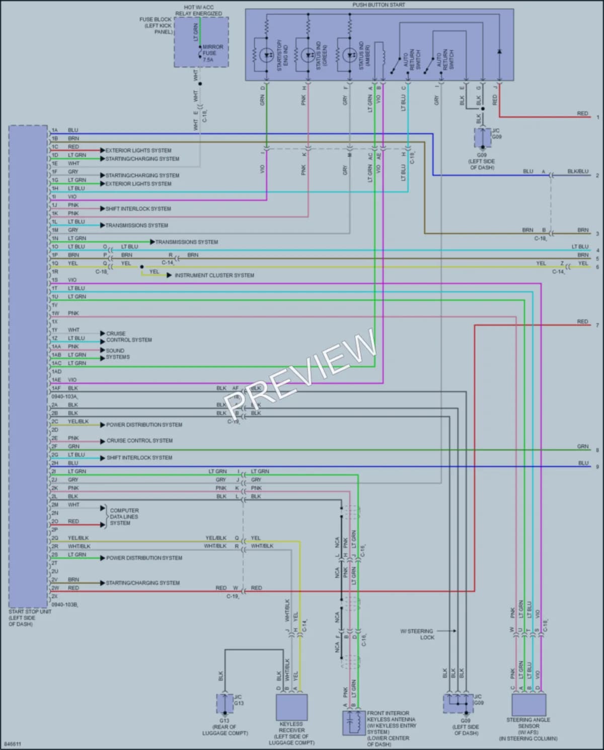 2023 Mazda MX5Miata Anti Theft wiring diagram preview