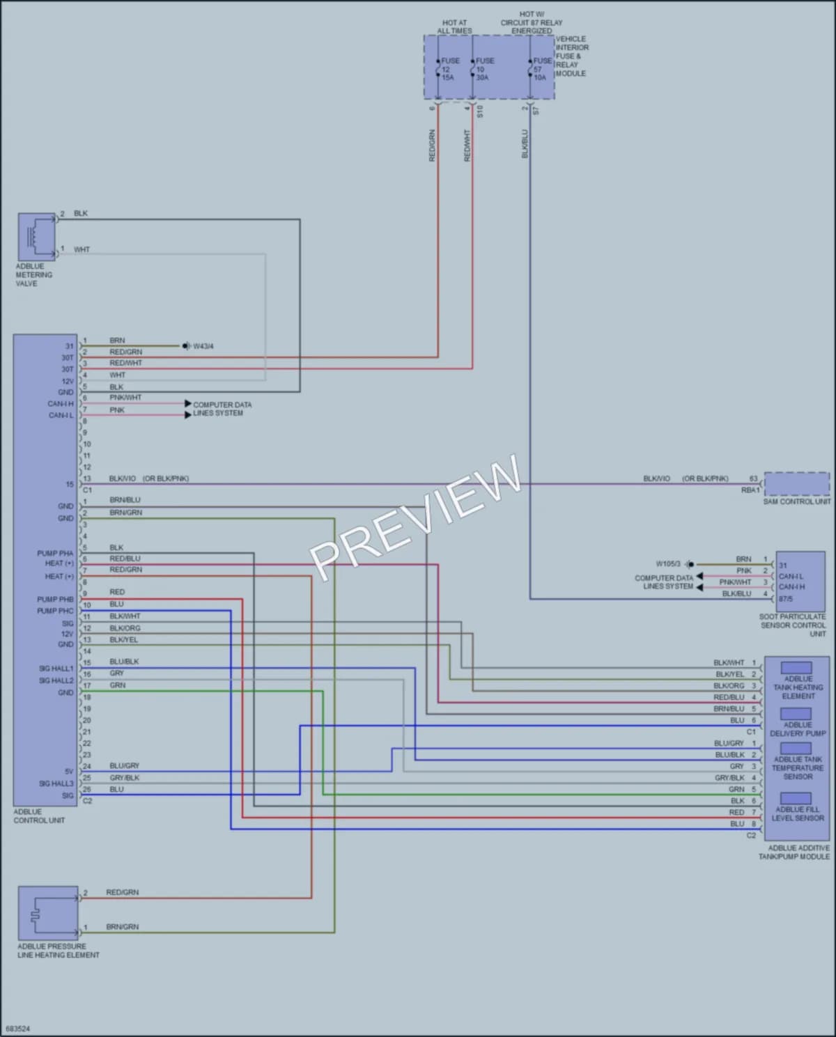 2023 MercedesBenz 3500Sprinter Engine Accessories wiring diagram preview