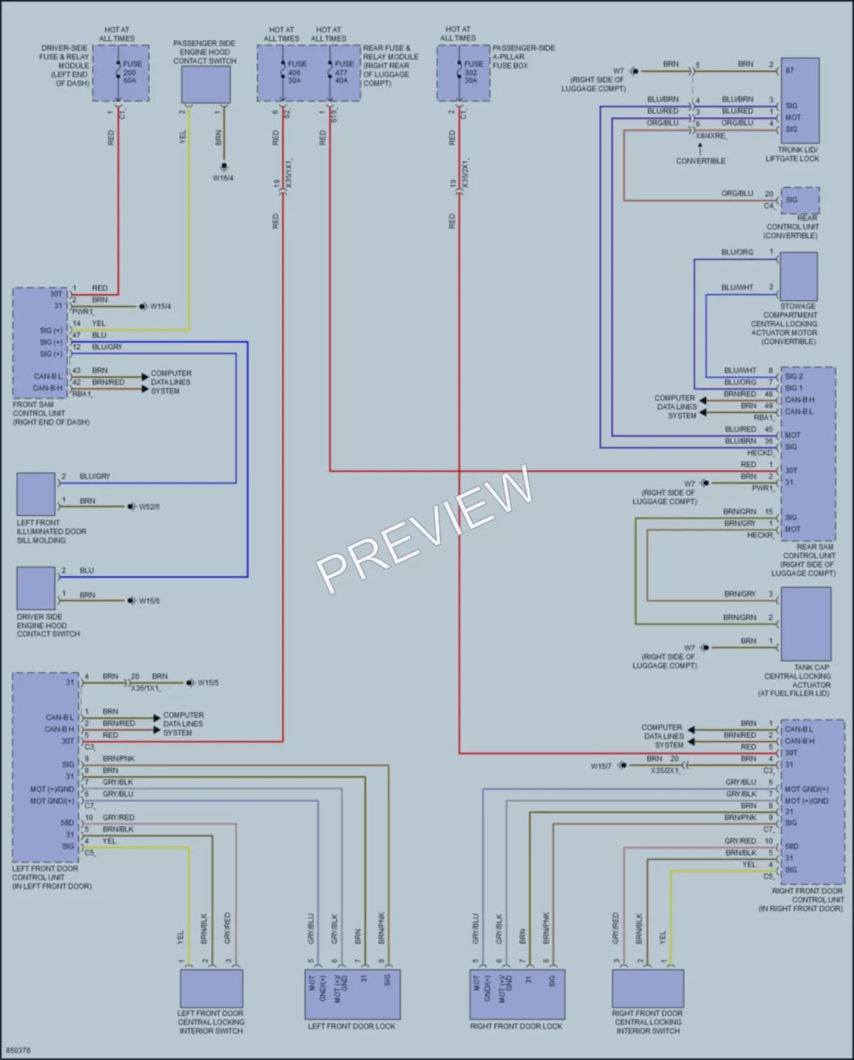2023 MercedesBenz C300 Anti Theft wiring diagram preview