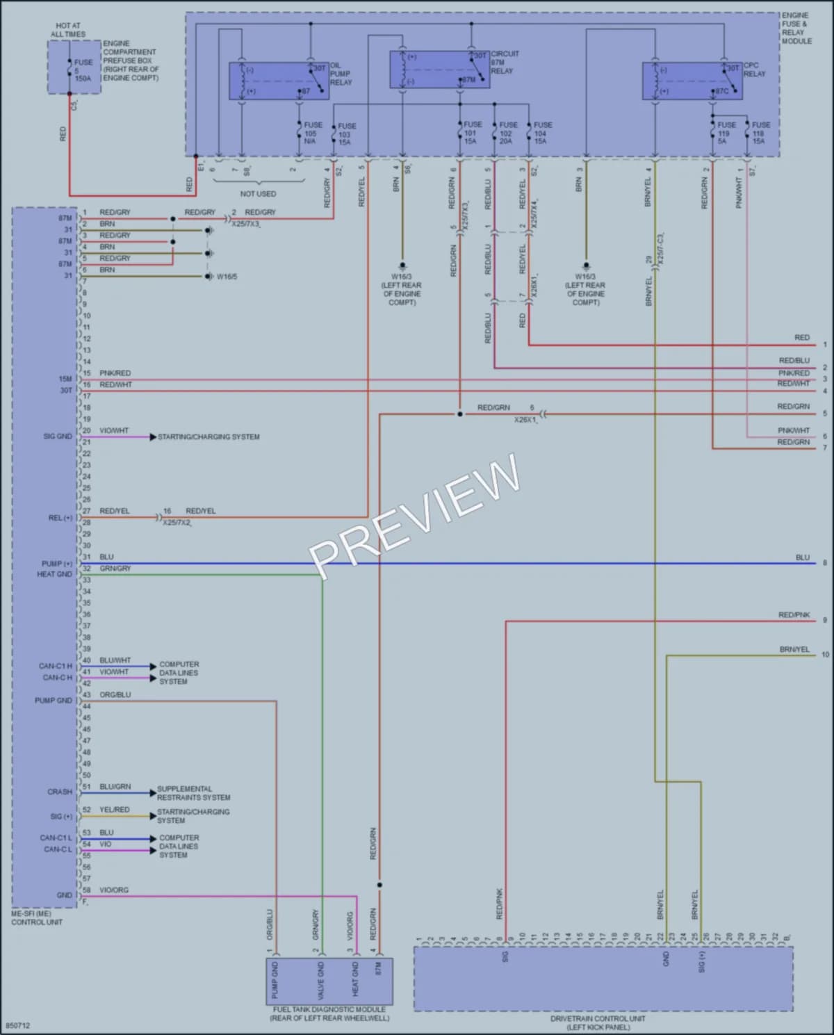 2023 MercedesBenz C300 Engine Performance wiring diagram preview
