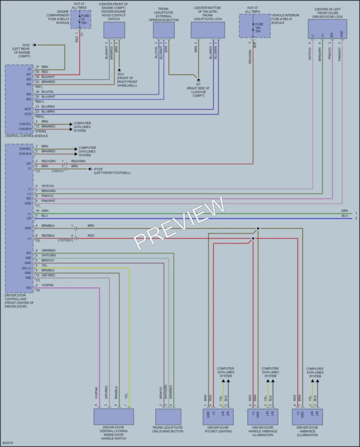 2023 MercedesBenz CLA250 Anti Theft wiring diagram preview