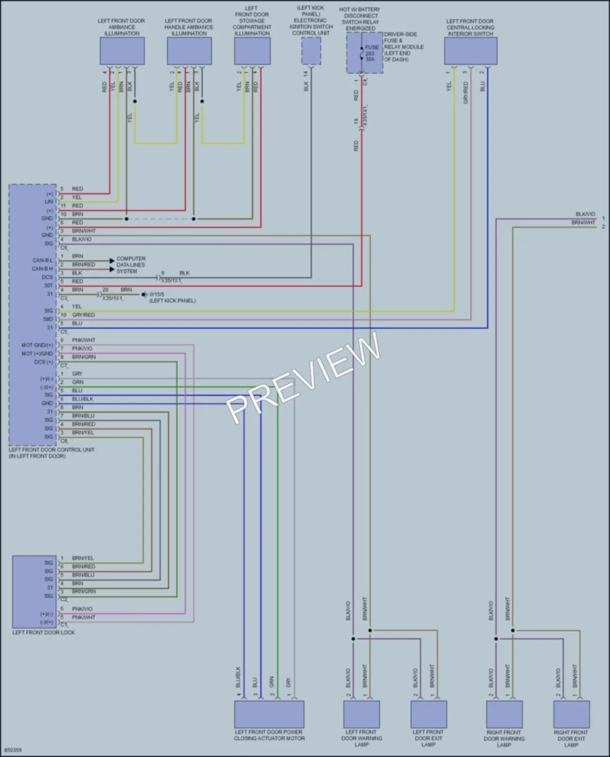 2023 MercedesBenz CLS450 Anti Theft wiring diagram preview